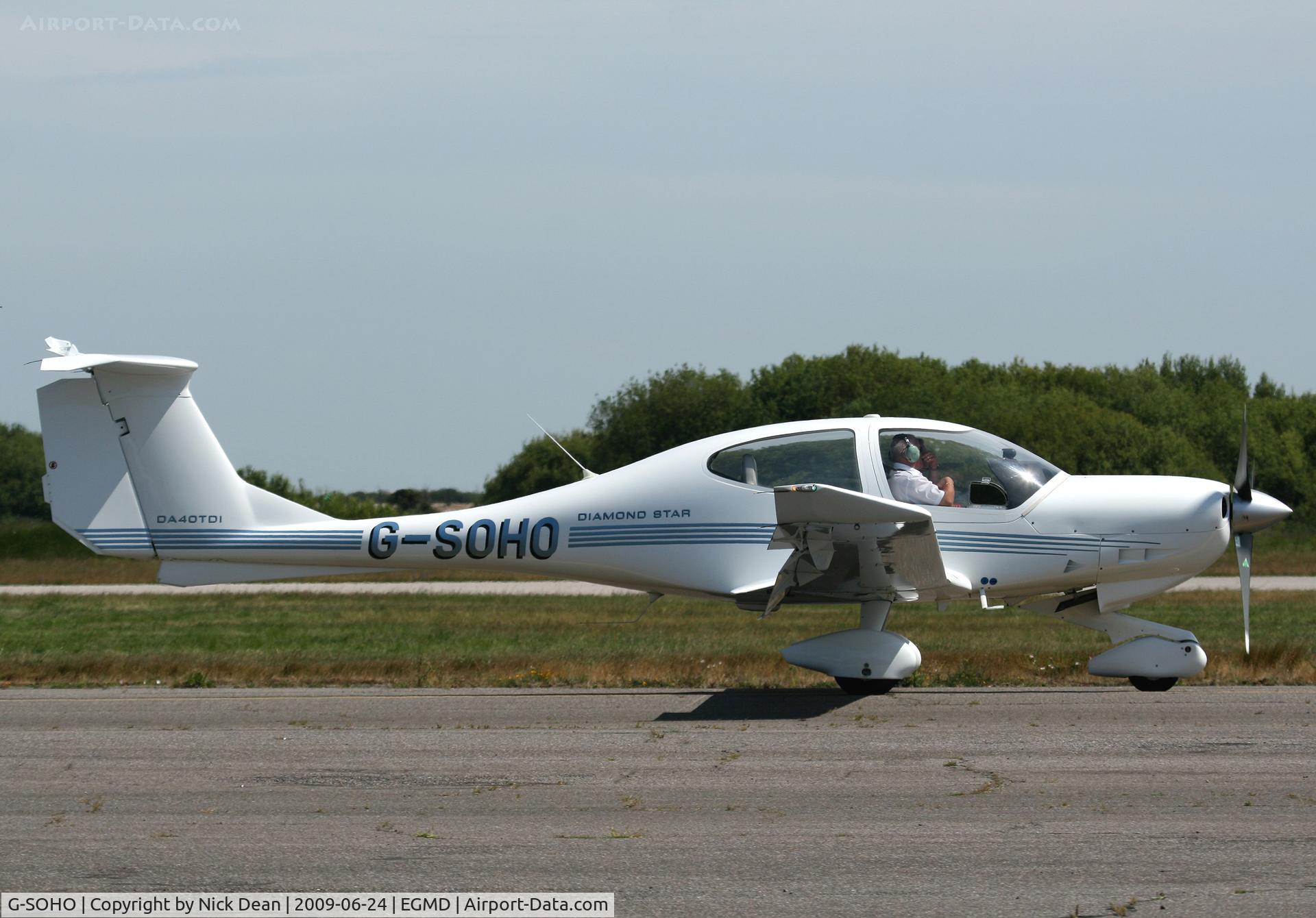 G-SOHO, 2003 Diamond DA-40D Diamond Star C/N D4.079, EGMD