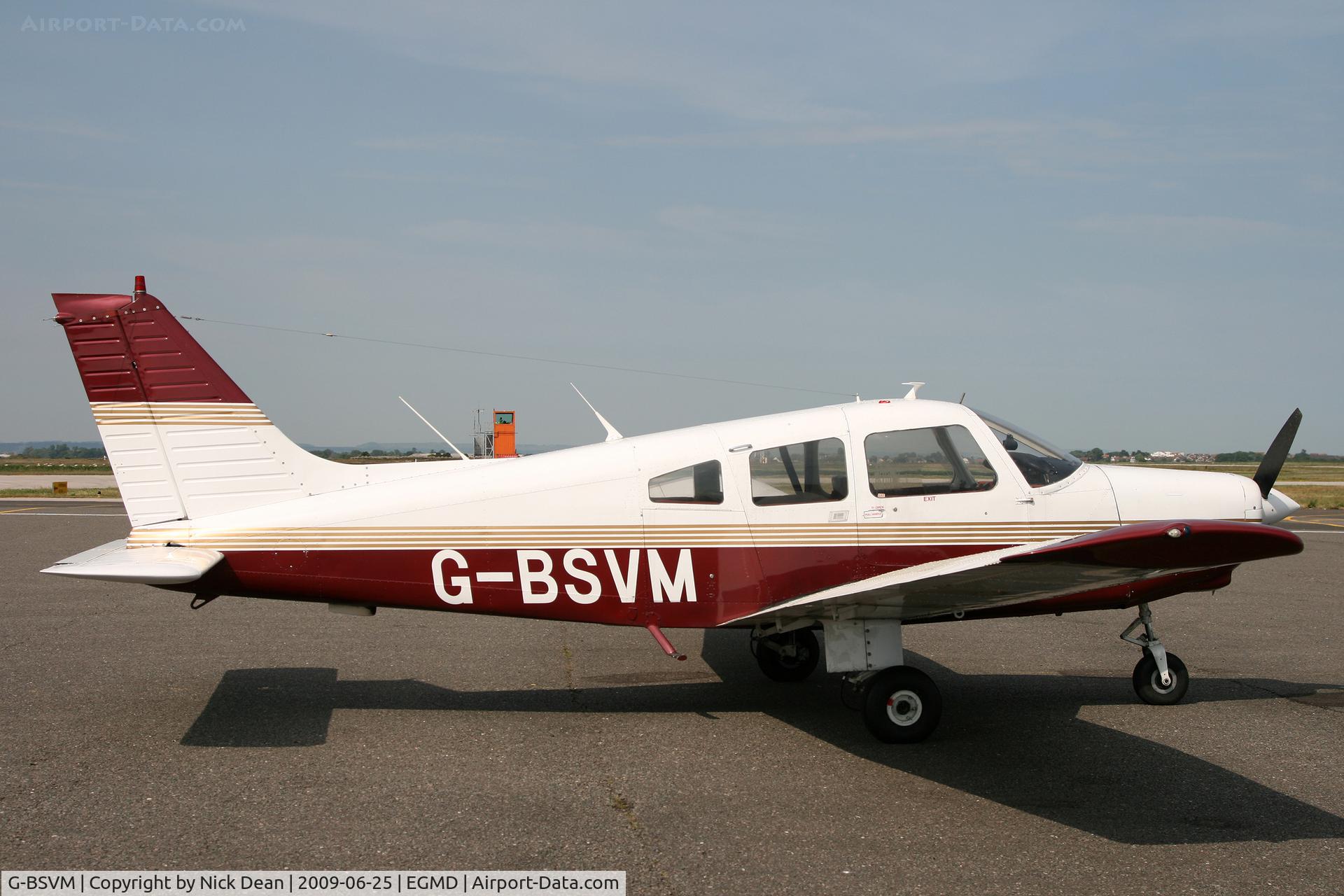 G-BSVM, 1981 Piper PA-28-161 Cherokee Warrior II C/N 28-8116173, EGMD