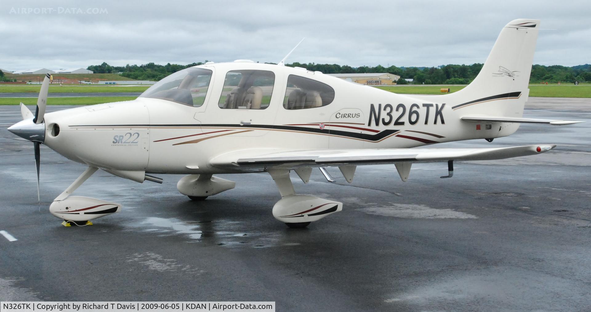 N326TK, 2003 Cirrus SR22 C/N 0716, 2003 Cirrus SR22 in Danville Va.