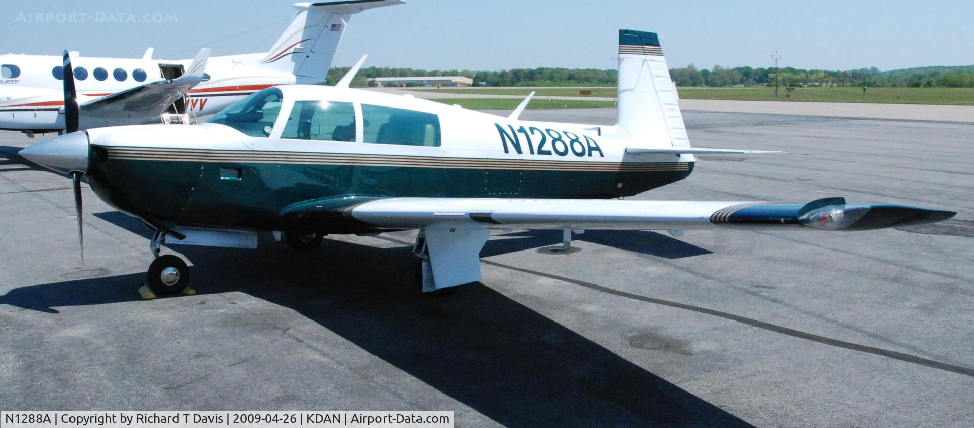 N1288A, 1983 Mooney M20J 201 C/N 24-1364, 1983 Mooney M20J in Danville Va.