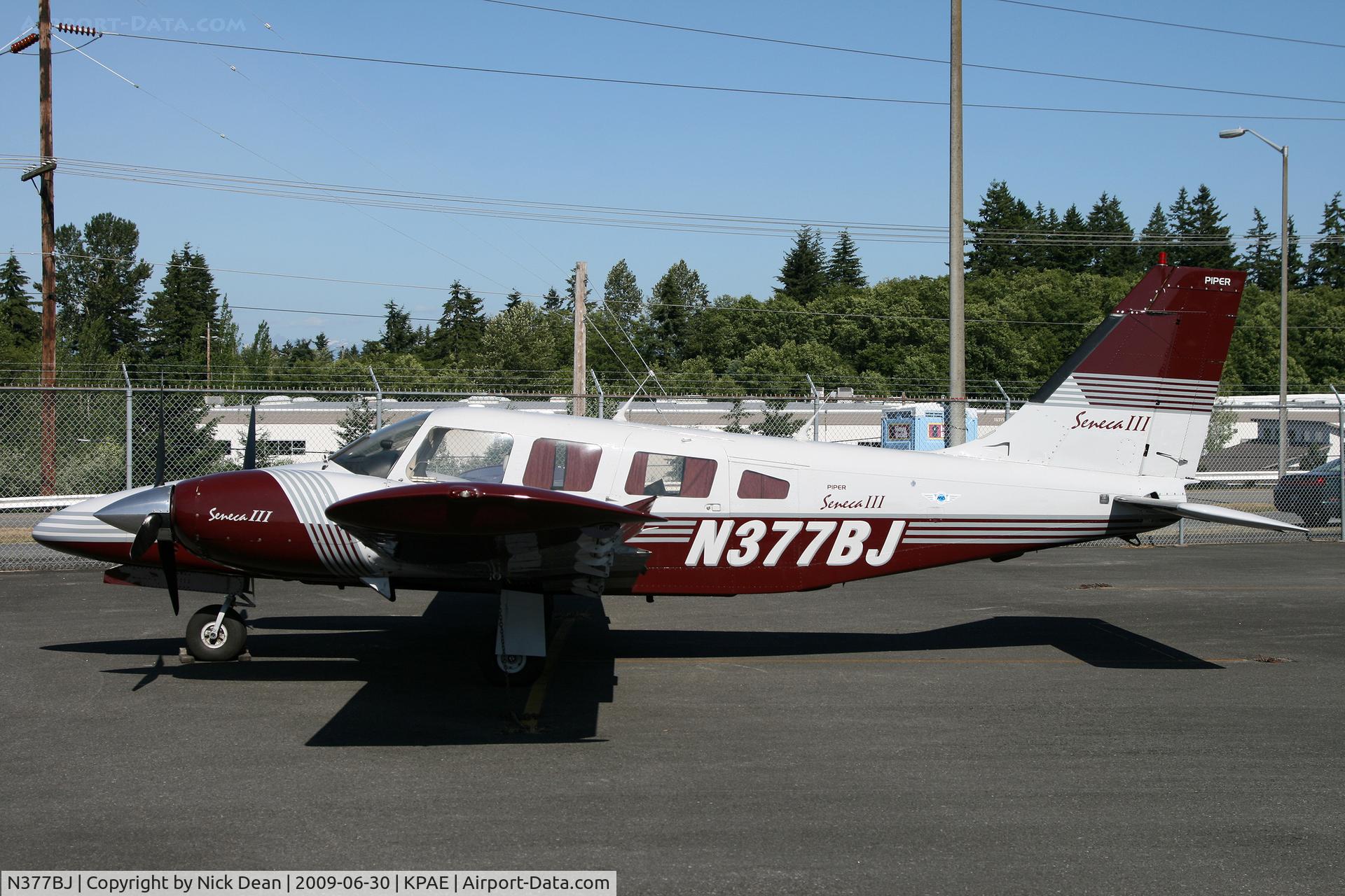 N377BJ, 1981 Piper PA-34-220T C/N 34-8133098, KPAE