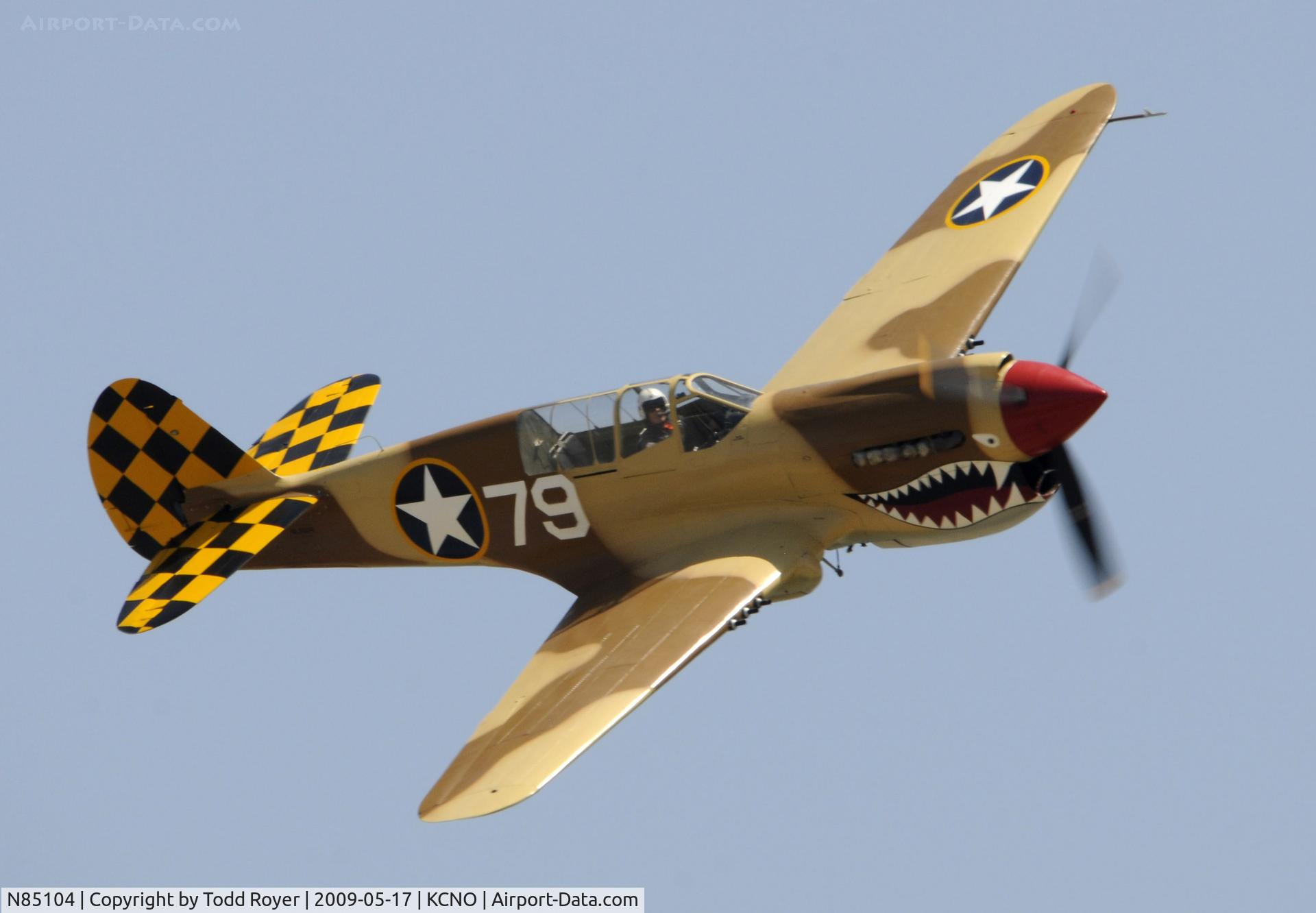 N85104, Curtiss P-40N-5CU Kittyhawk C/N 28954/F858, Chino Airshow 2009