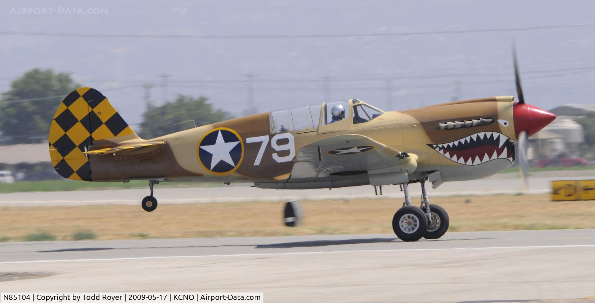 N85104, Curtiss P-40N-5CU Kittyhawk C/N 28954/F858, Chino Airshow 2009