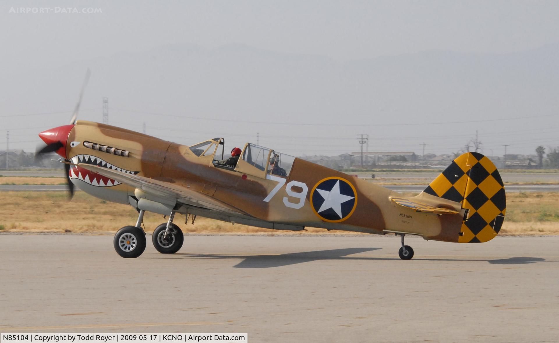 N85104, Curtiss P-40N-5CU Kittyhawk C/N 28954/F858, Chino Airshow 2009