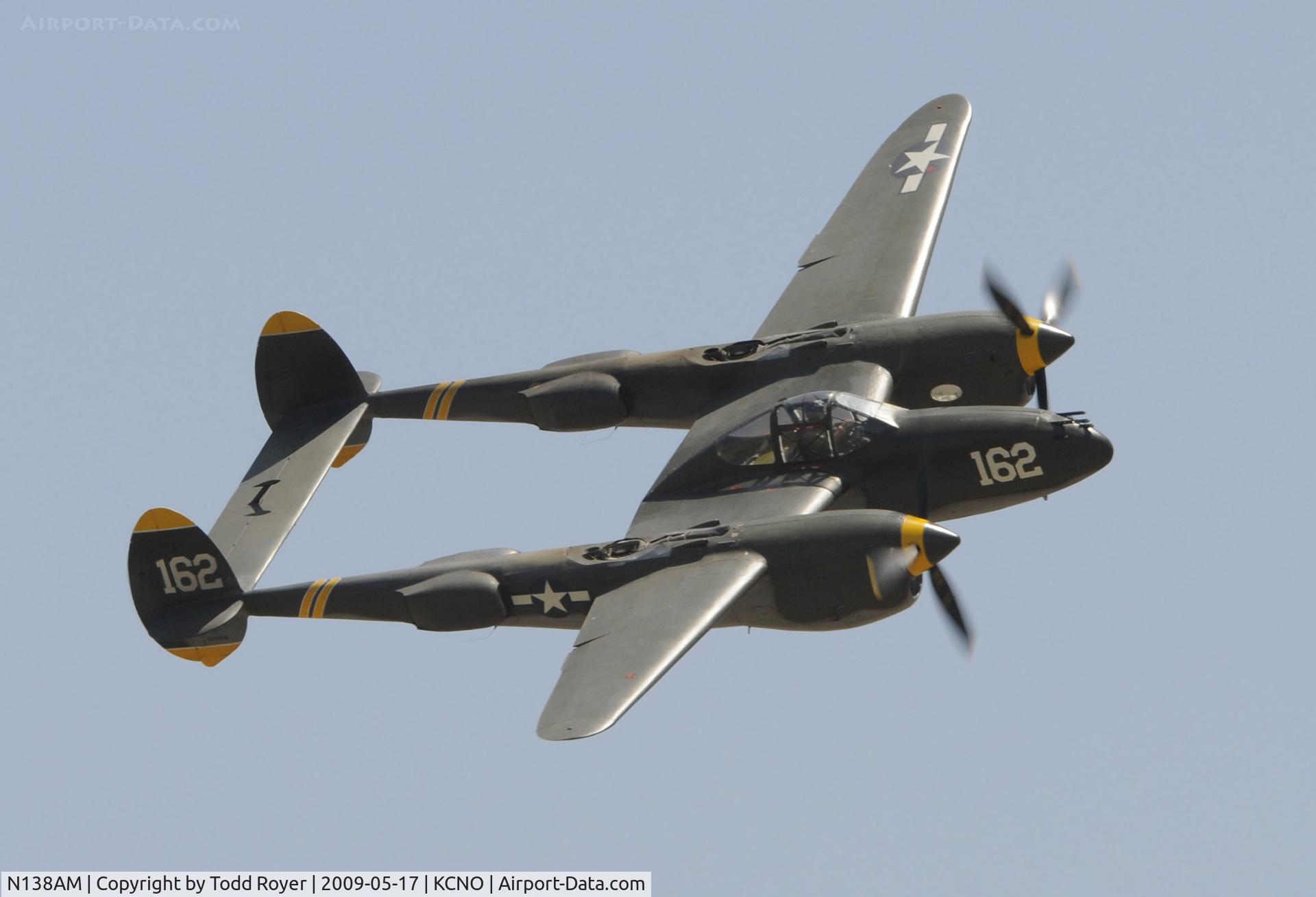 N138AM, 1943 Lockheed P-38J Lightning C/N 44-23314, Chino Airshow 2009