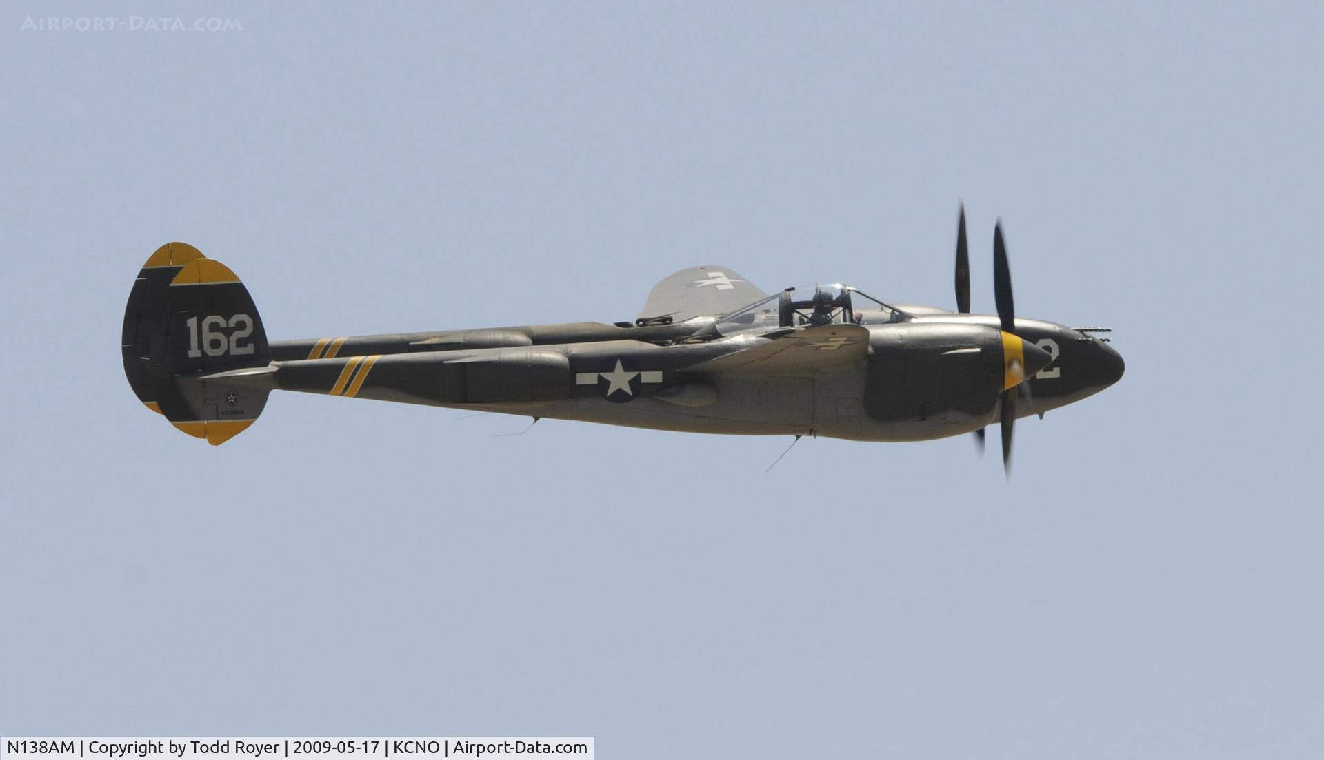 N138AM, 1943 Lockheed P-38J Lightning C/N 44-23314, Chino Airshow 2009