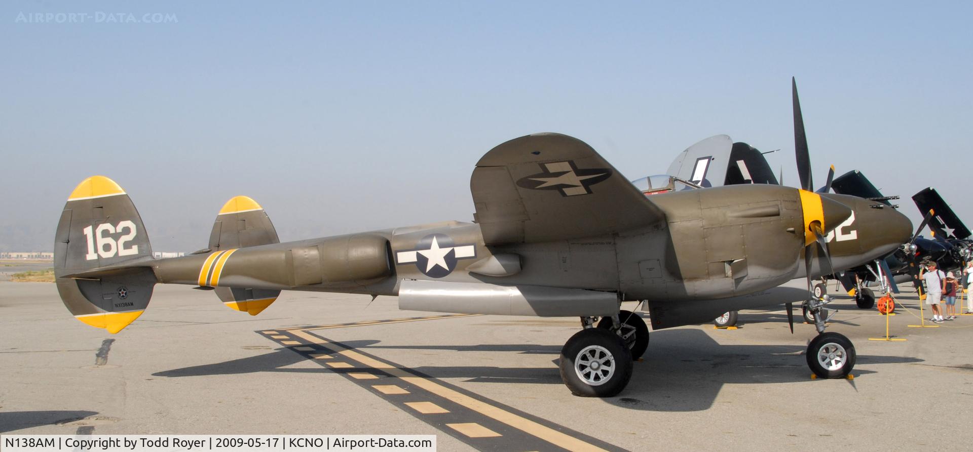 N138AM, 1943 Lockheed P-38J Lightning C/N 44-23314, Chino Airshow 2009
