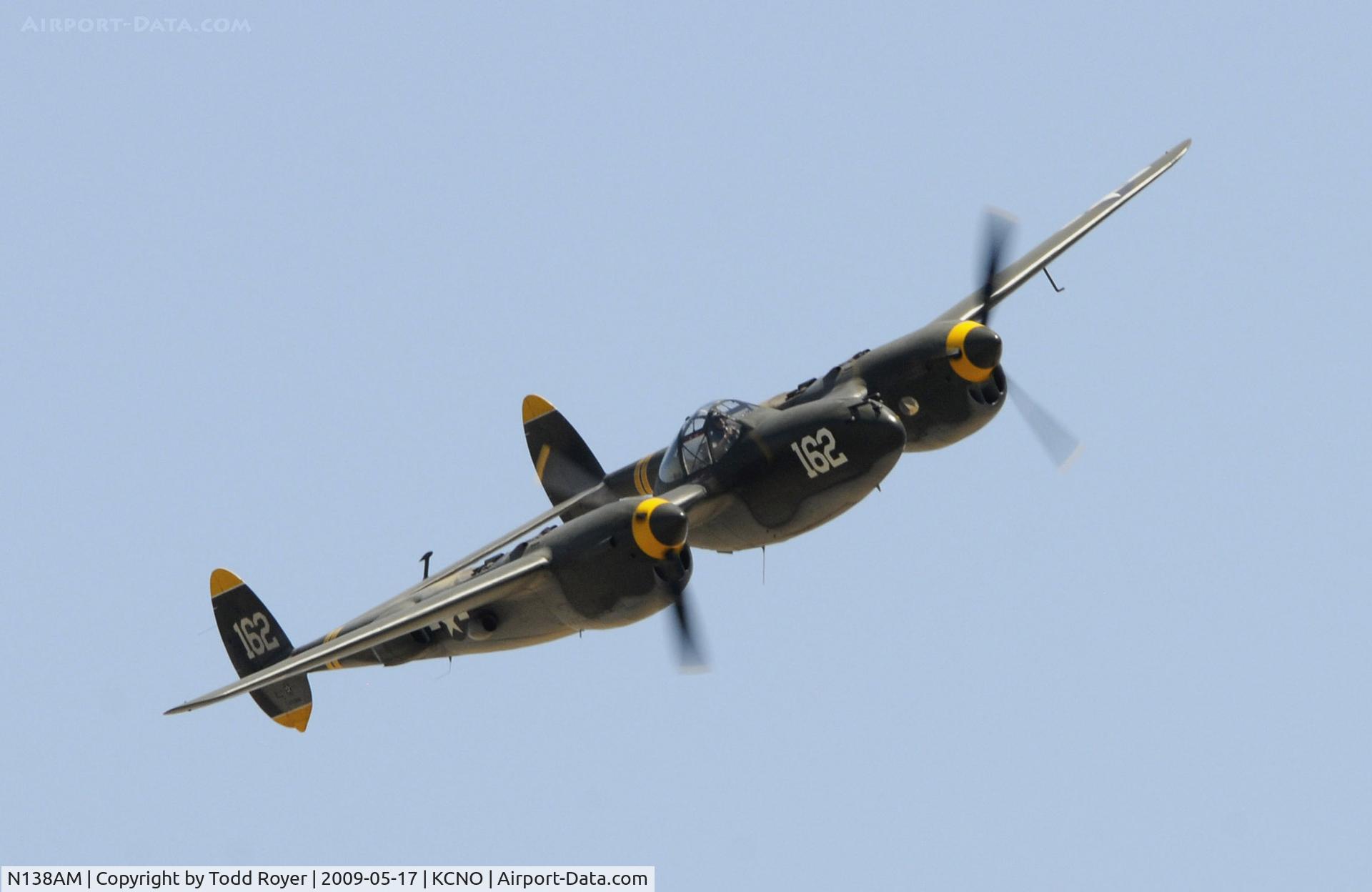 N138AM, 1943 Lockheed P-38J Lightning C/N 44-23314, Chino Airshow 2009