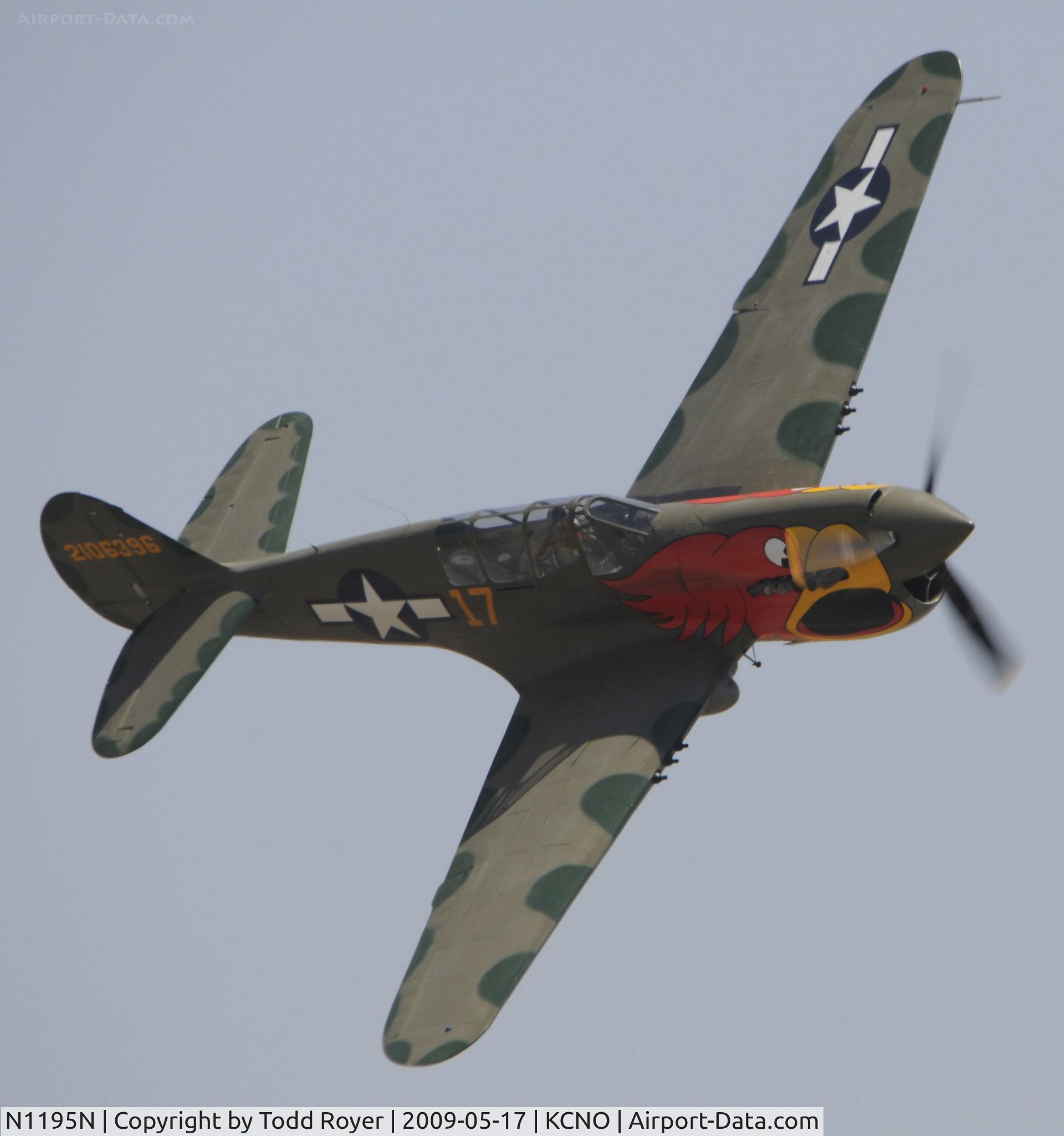 N1195N, 1942 Curtiss P-40N Warhawk C/N 130158, Chino Airshow 2009
