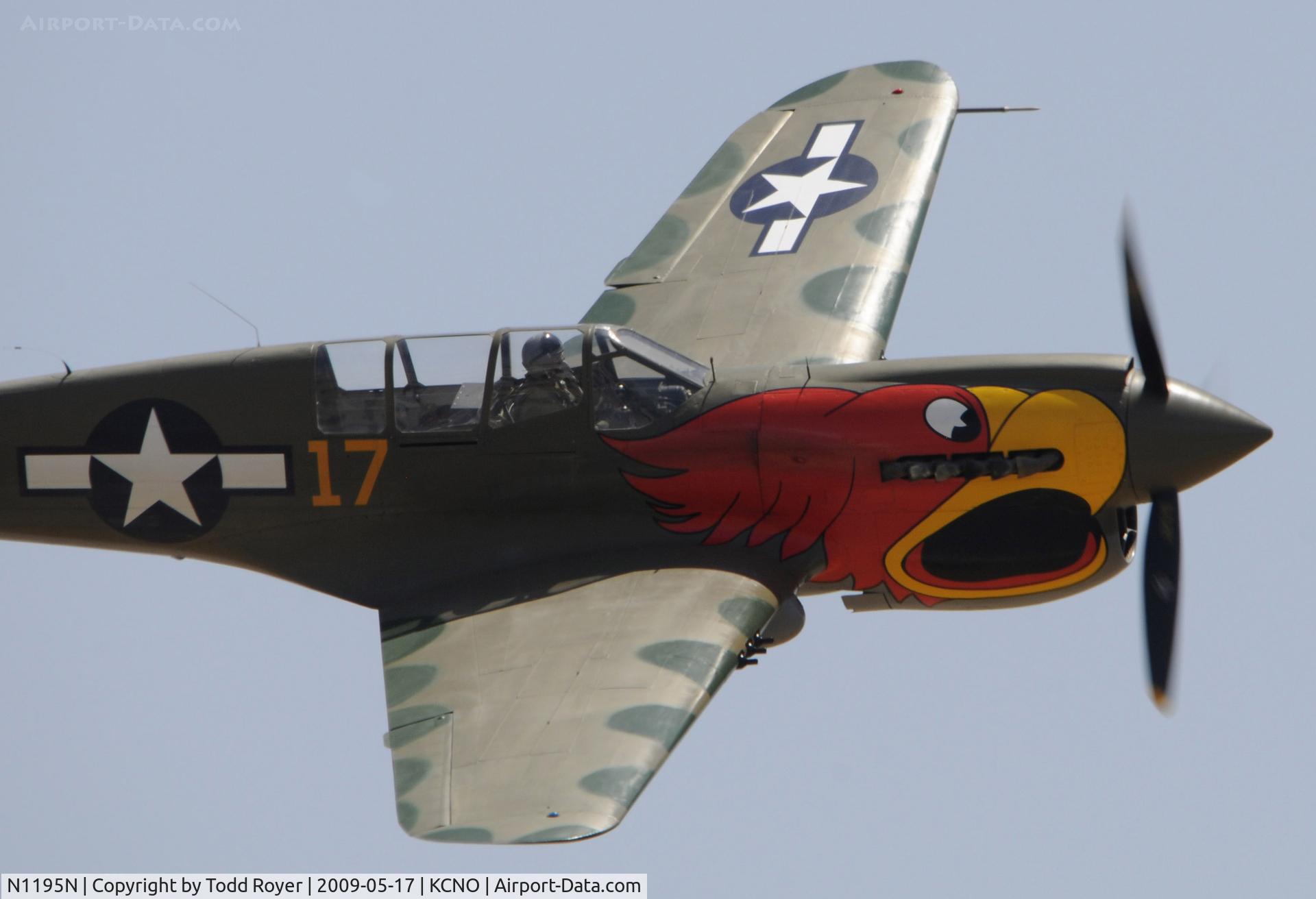 N1195N, 1942 Curtiss P-40N Warhawk C/N 130158, Chino Airshow 2009