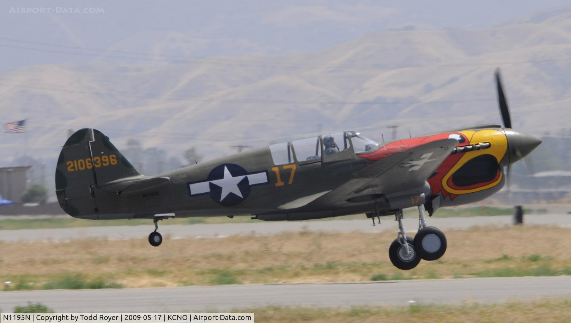 N1195N, 1942 Curtiss P-40N Warhawk C/N 130158, Chino Airshow 2009