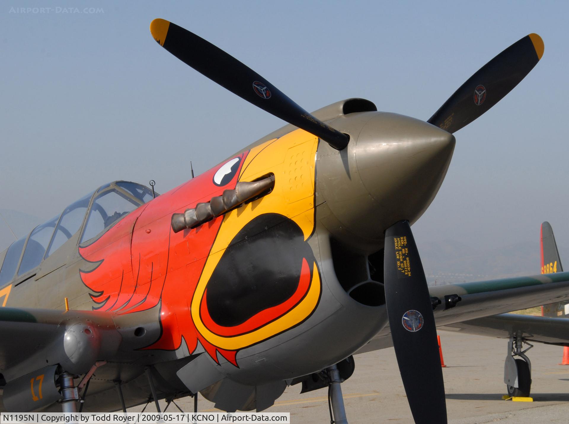 N1195N, 1942 Curtiss P-40N Warhawk C/N 130158, Chino Airshow 2009