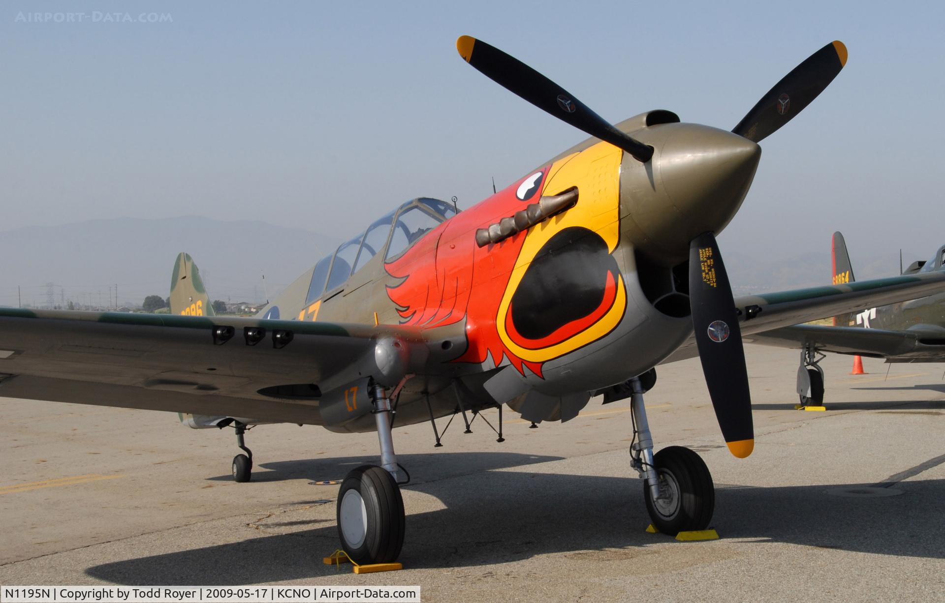 N1195N, 1942 Curtiss P-40N Warhawk C/N 130158, Chino Airshow 2009