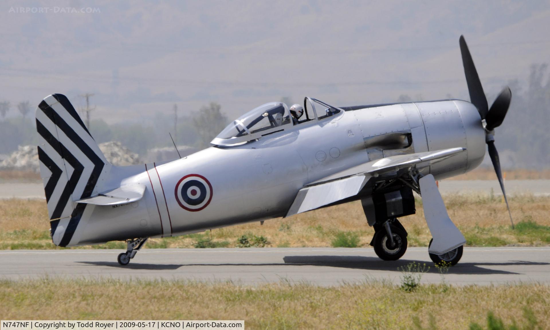 N747NF, Grumman F8F-2 (G58) Bearcat C/N D.988, Chino Airshow 2009
