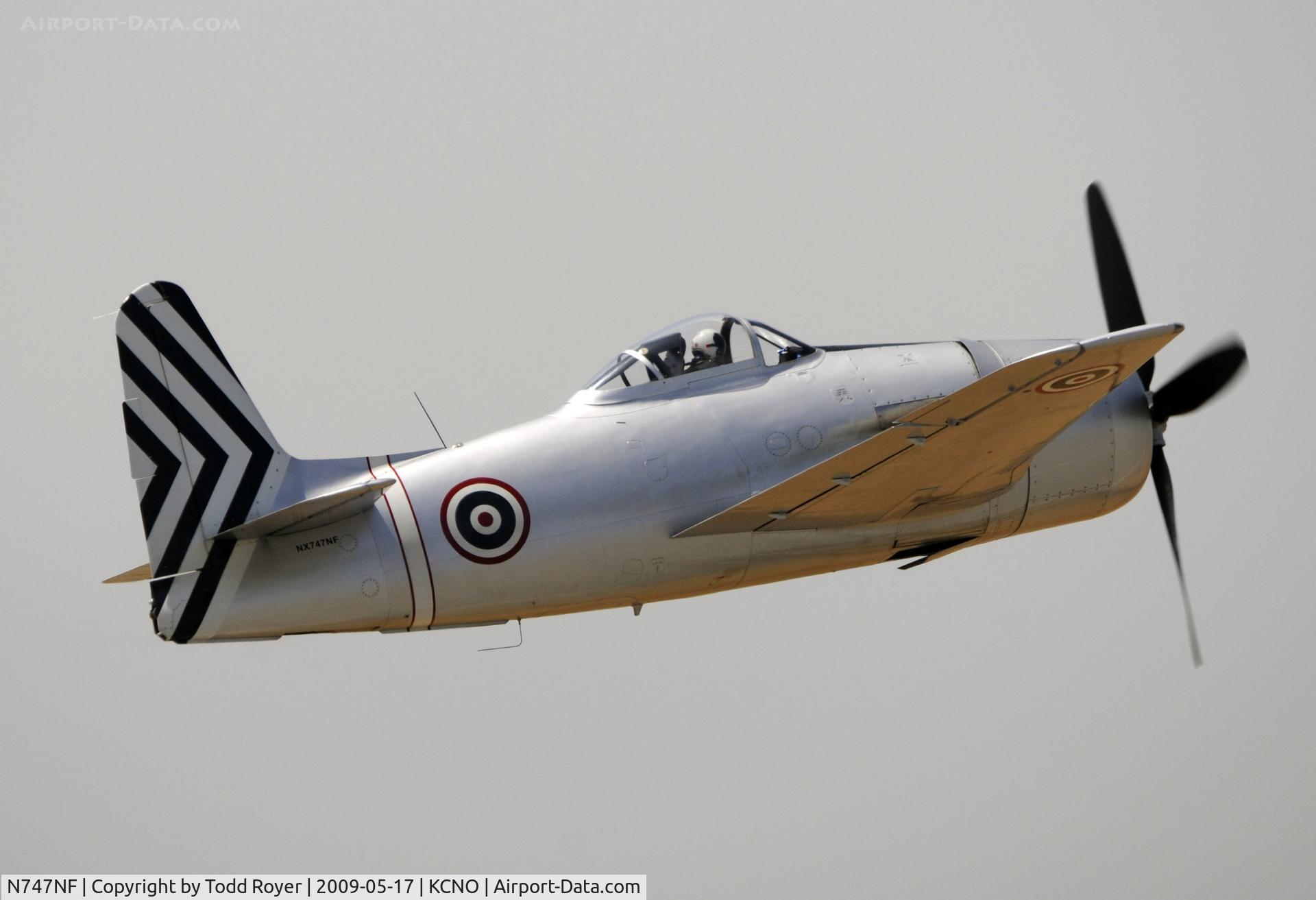 N747NF, Grumman F8F-2 (G58) Bearcat C/N D.988, Chino Airshow 2009
