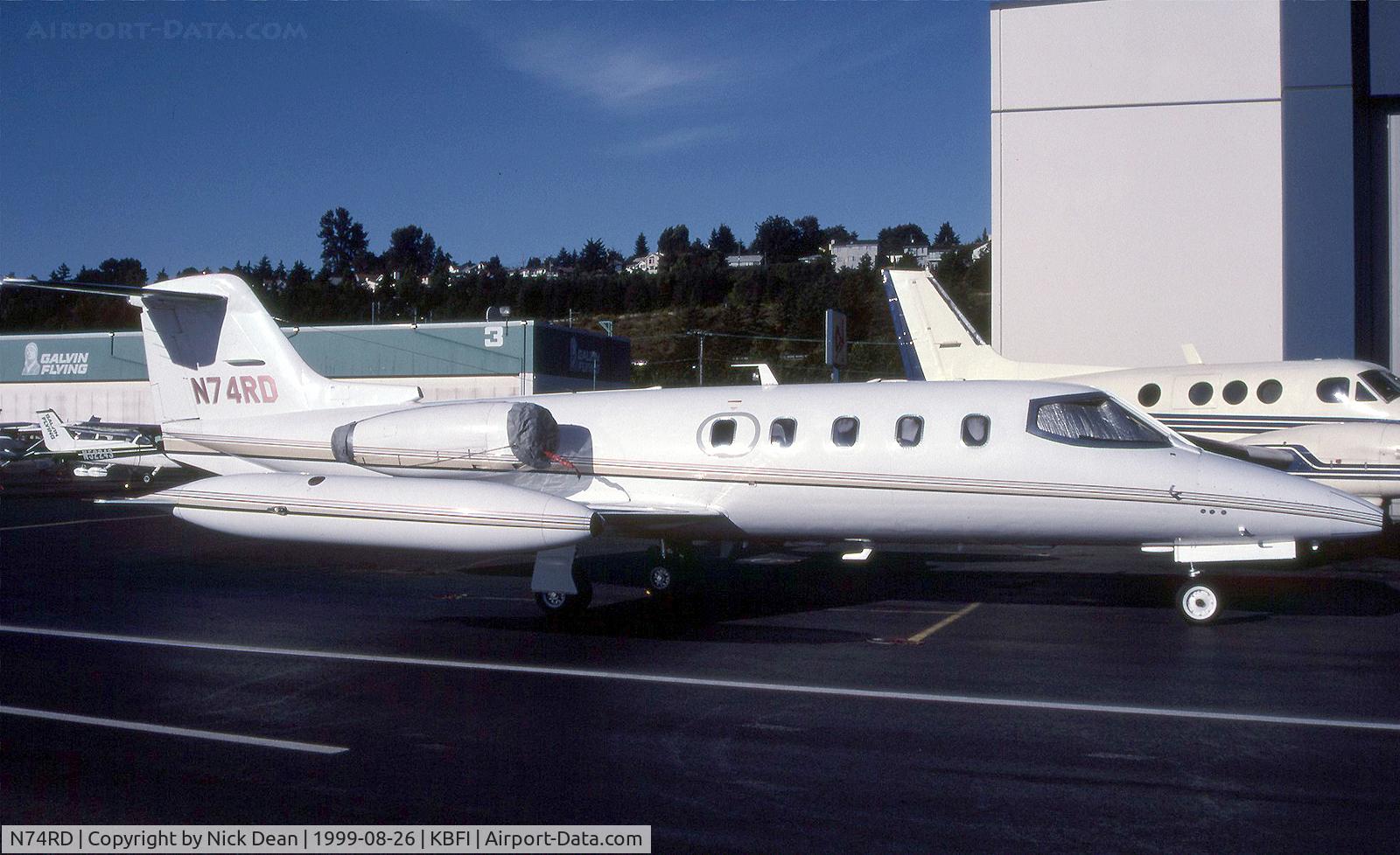 N74RD, 1978 Learjet 25D C/N 25D-260, KBFI