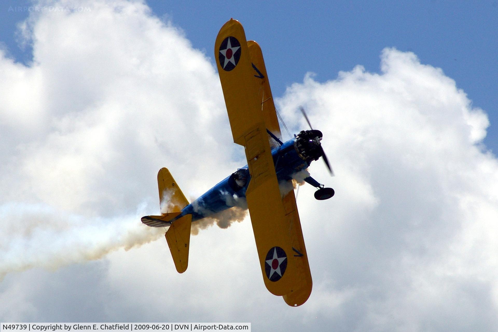 N49739, 1943 Boeing A75N1(PT17) C/N 75-4462, Quad Cities Air Show