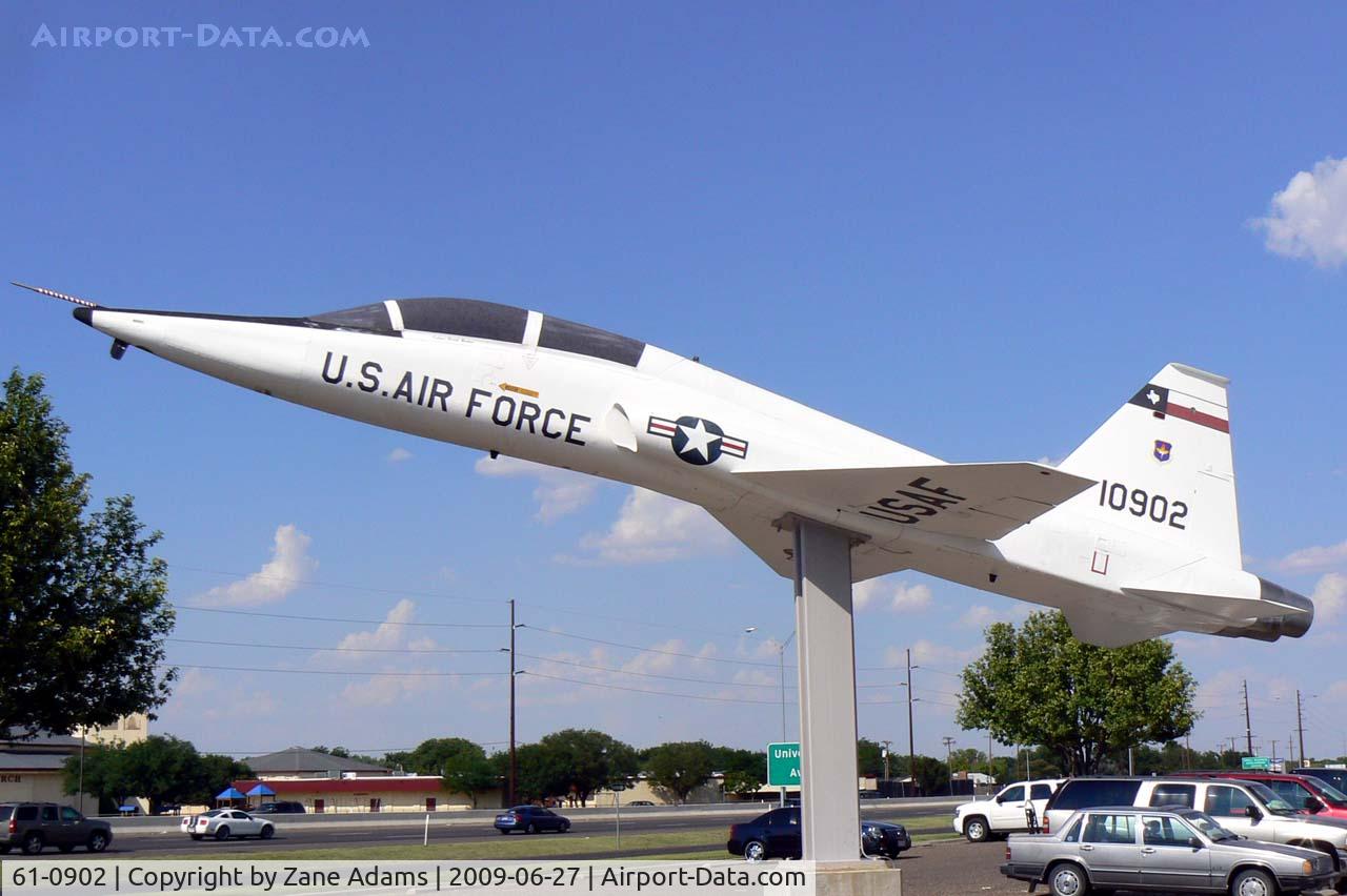 61-0902, 1961 Northrop T-38A-40-NO Talon C/N N.5268, On display at the Science Spectrum in Lubbock, TX