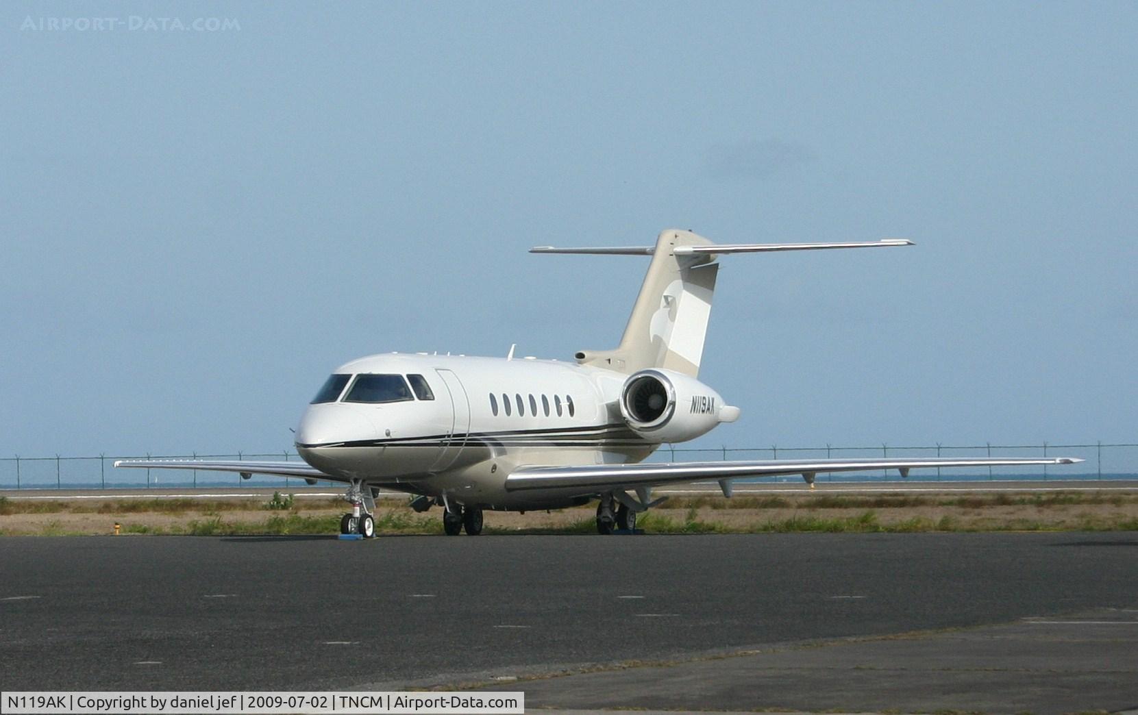 N119AK, 2008 Hawker Beechcraft 4000 C/N RC-9, park at the  tncm ramp