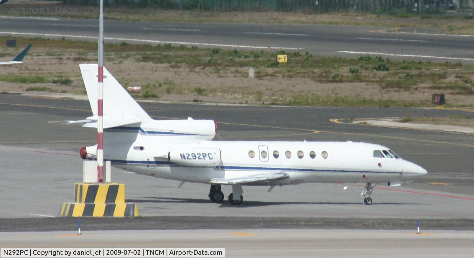 N292PC, 1982 Dassault Falcon 50 C/N 99, park at the  tncm ramp