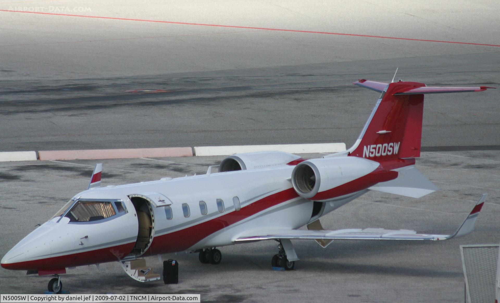 N500SW, 1976 Gates Learjet 24D C/N 325, park at the  tncm ramp