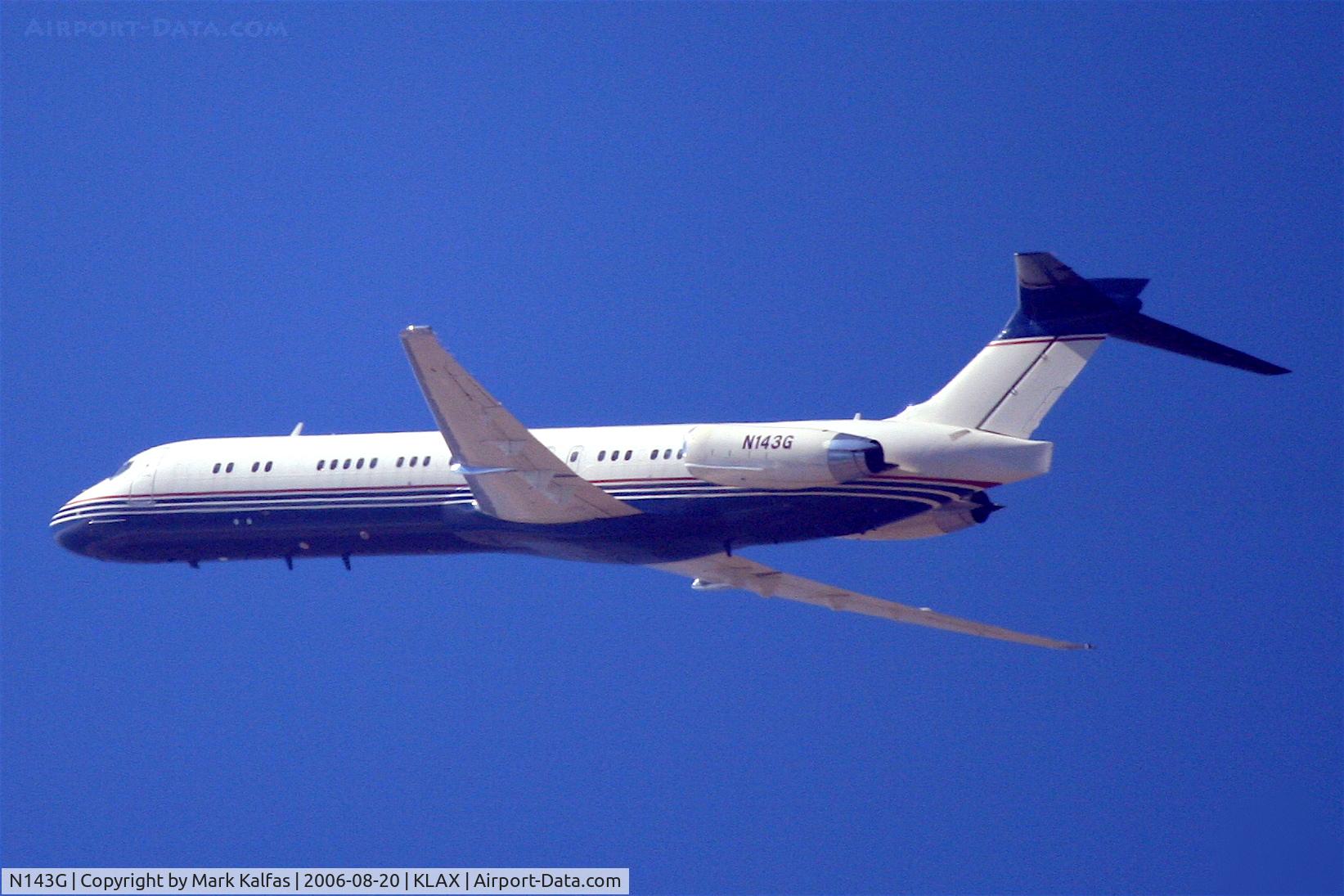 N143G, 2004 Gulfstream Aerospace GV-SP (G550) C/N 5060, Nice Private B717, KLAX 25R Departure