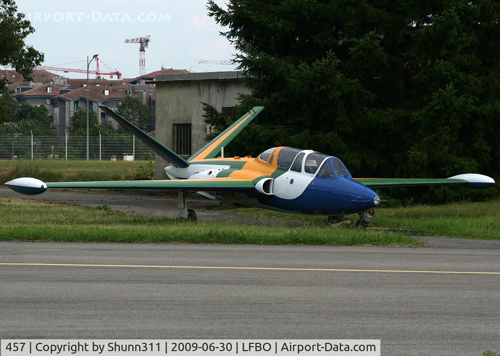 457, Fouga CM-170R Magister C/N 457, S/n 457 - New painting for this ex. French Air Force aircraft. To be preserved in Brasil Air Force c/s at the Toulouse Old Wings Association.