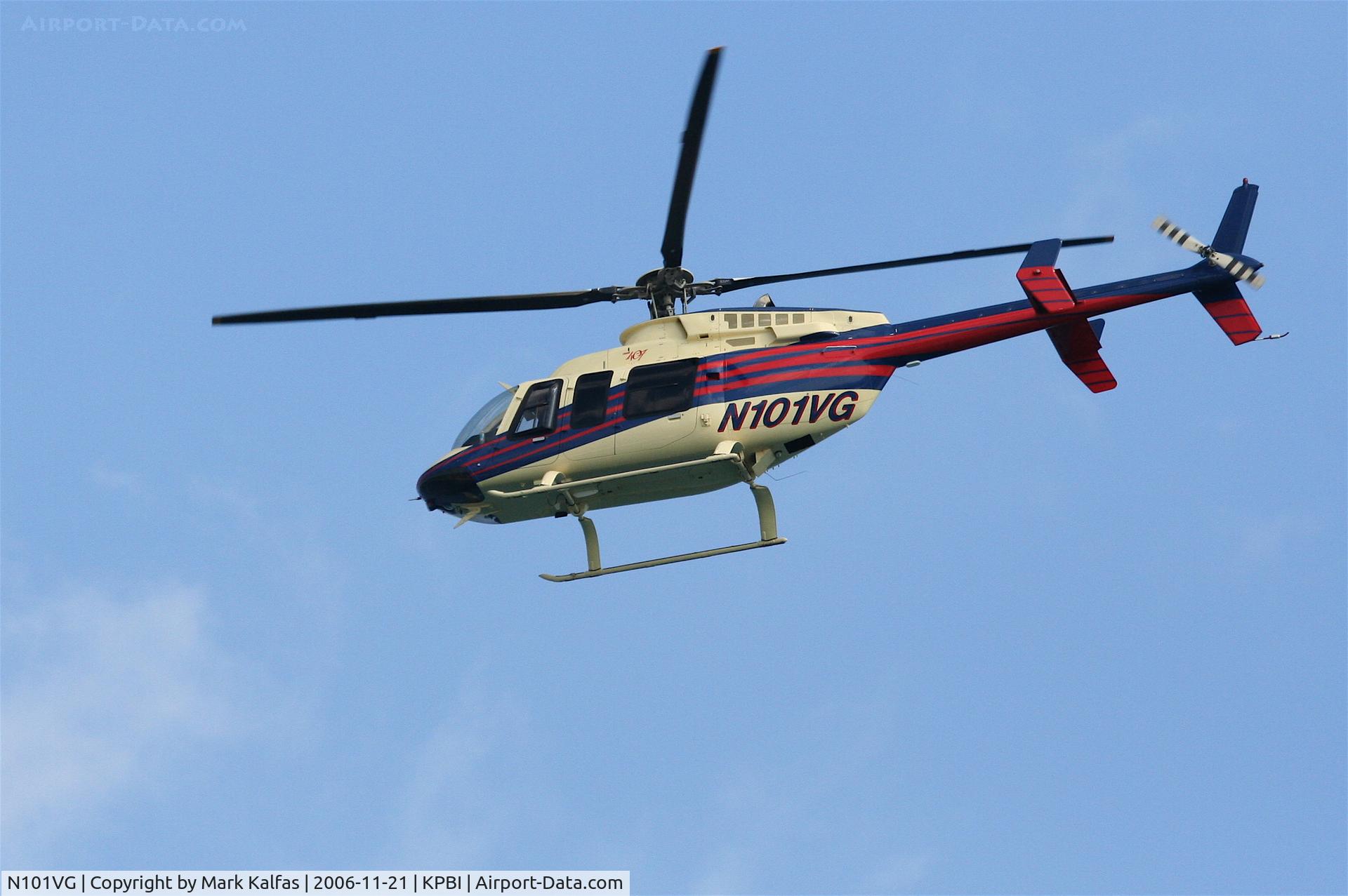 N101VG, 2001 Bell 407 C/N 53470, KPBI - Bell 407 over Delray Beach