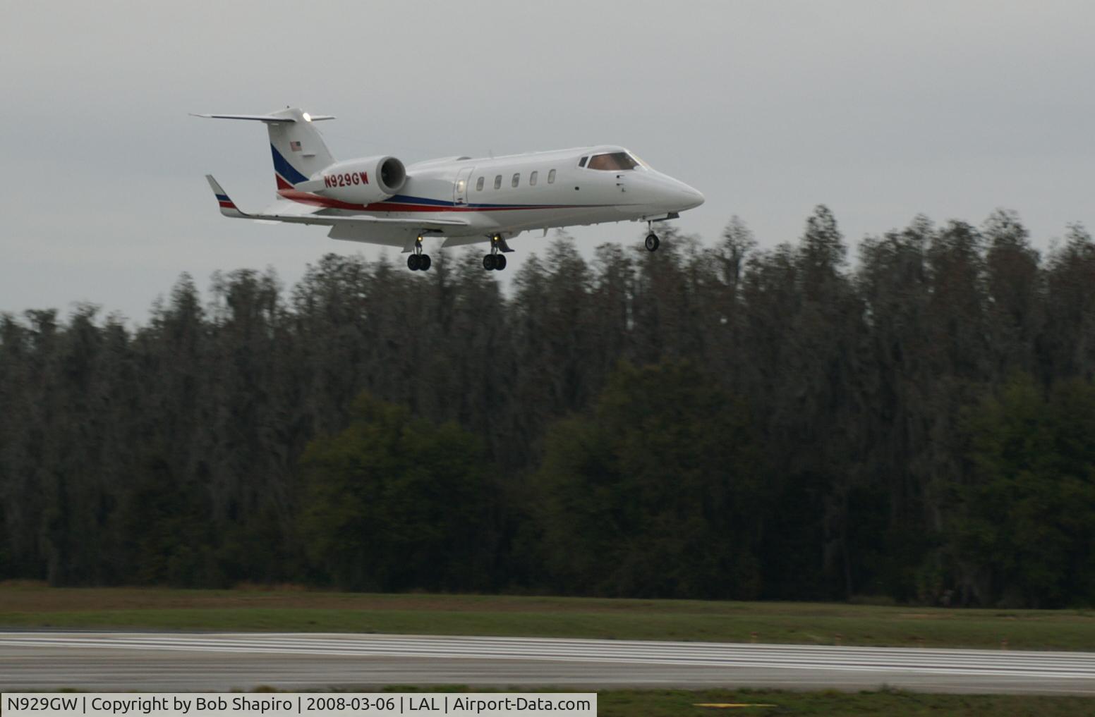 N929GW, 1999 Learjet 60 C/N 165, Landing at Lakeland