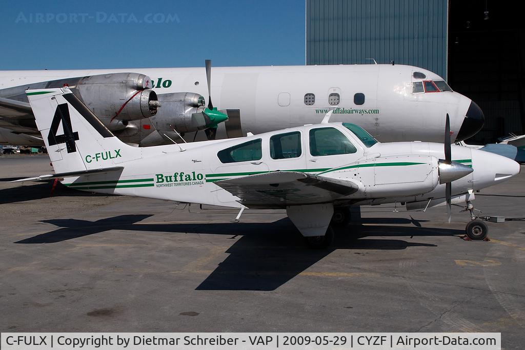 C-FULX, 1966 Beech C55 Baron (95-C55) C/N TE-147, Buffalo Airways Beech 95