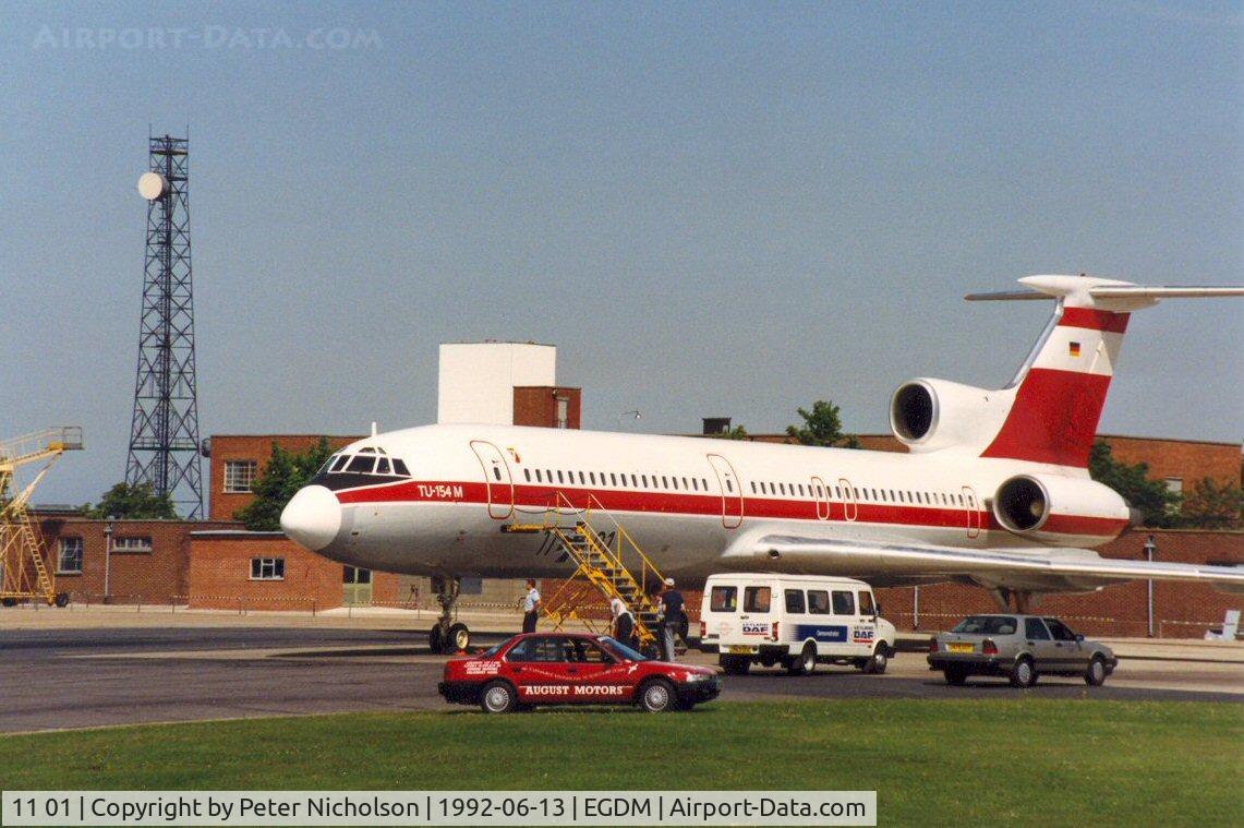 11 01, 1989 Tupolev Tu-154M C/N 89A799, Tu-154M Careless of Luftwaffe's LTG-65 as a VIP transport attended the 1992 Air Tattoo Intnl at Boscombe Down.