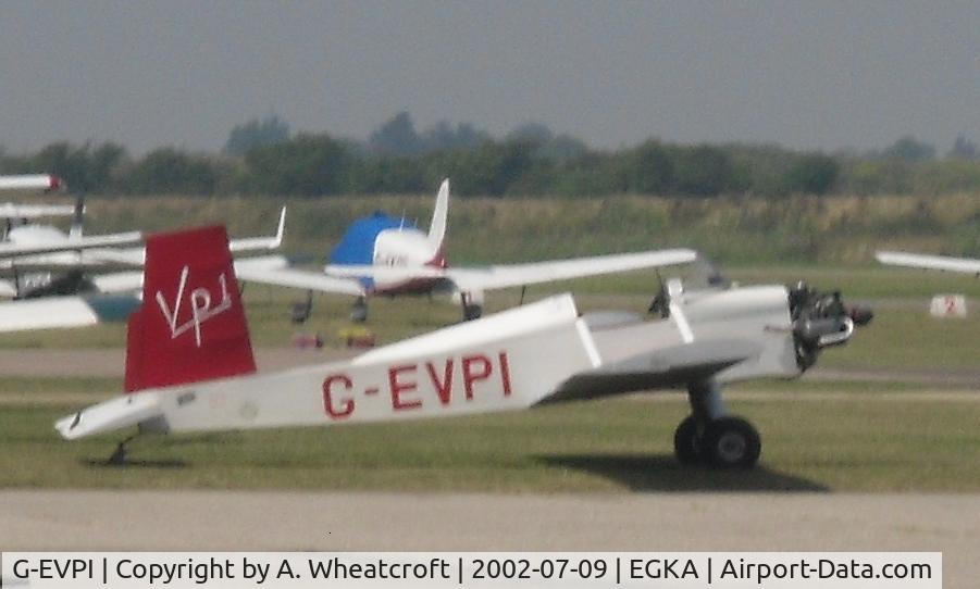G-EVPI, 2004 Evans VP-1 Series 2 Volksplane C/N PFA 062-13136, Seen refueling at Shorham airport UK