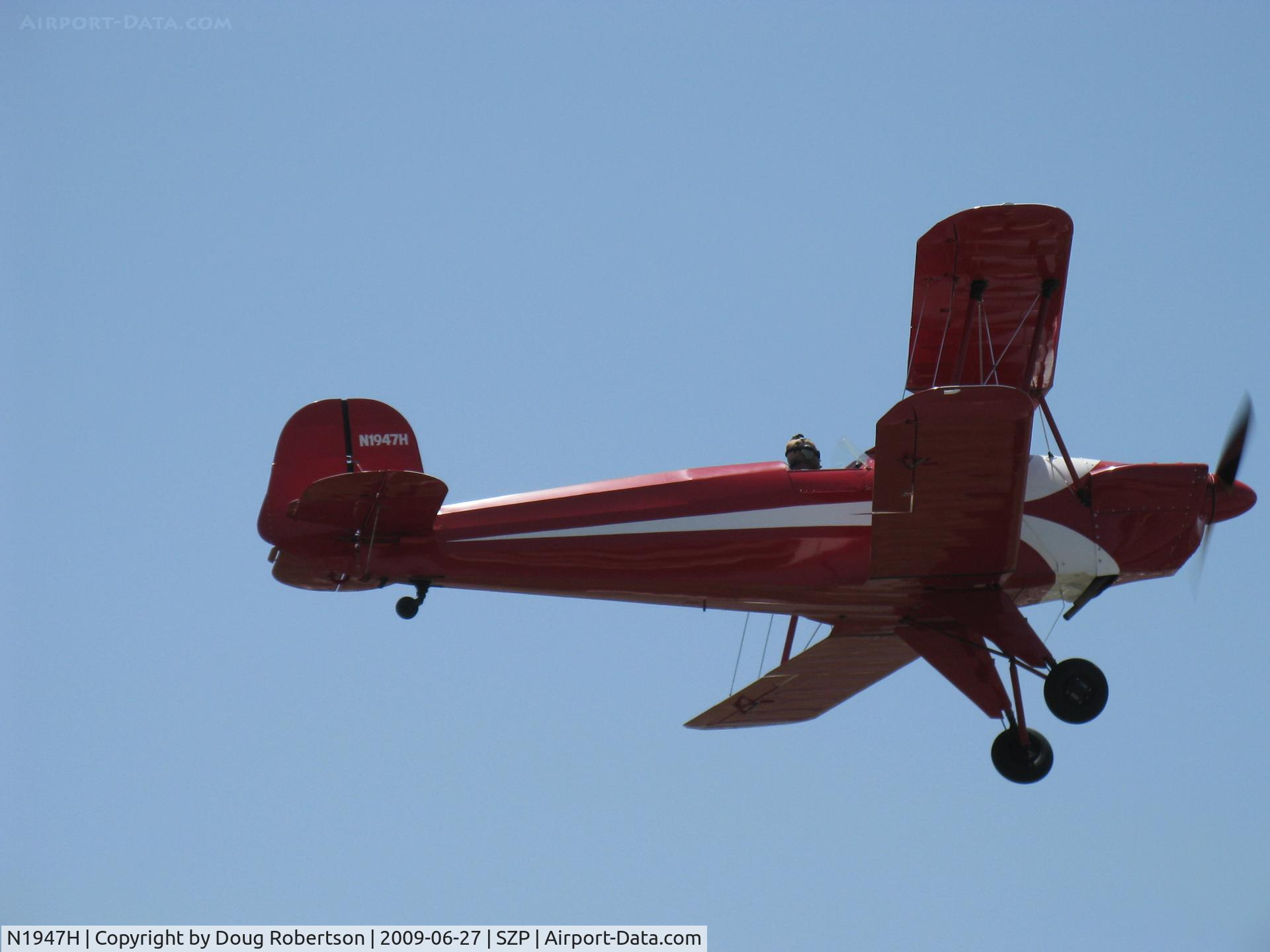 N1947H, 1947 Bucker Bu-131 Jungmann C/N 185, 1947 Aero Z Bucker 131 Jungmann, Lycoming O&VO-360 180 Hp upgrade, takeoff climb Rwy 22