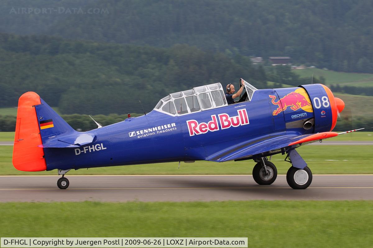 D-FHGL, 1953 North American SNJ-5 Texan Texan C/N 88-14713, Red Bull / Sennheiser North American SNJ-5 Texan