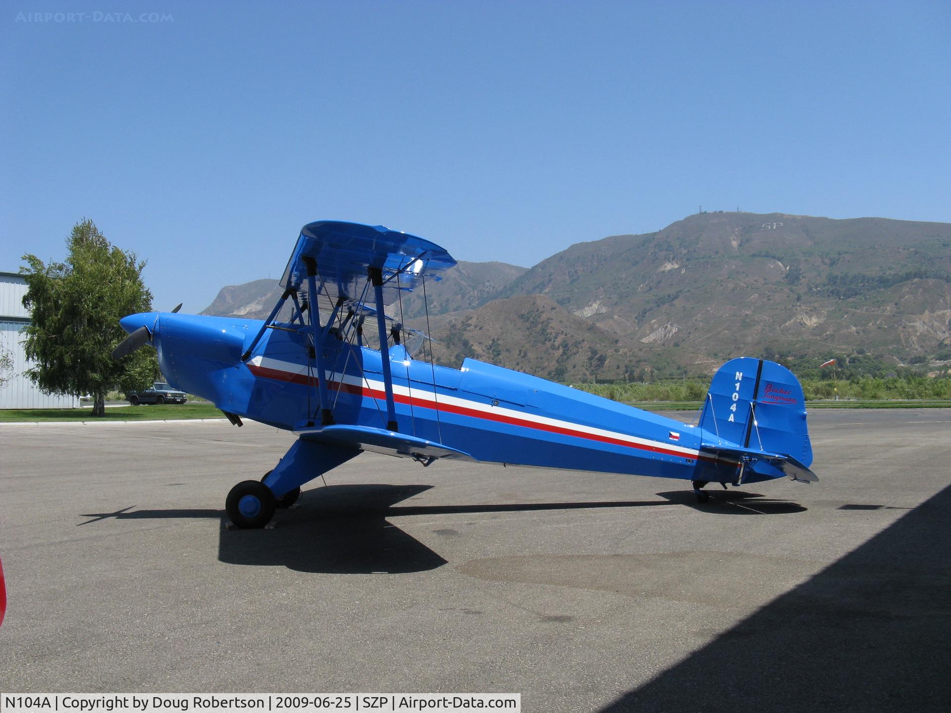 N104A, 1947 Aero C.104S Jungmann C/N 212, 1947 Bucker Jungmann BU 1.131, Lycoming O&VO-360 180 Hp upgrade