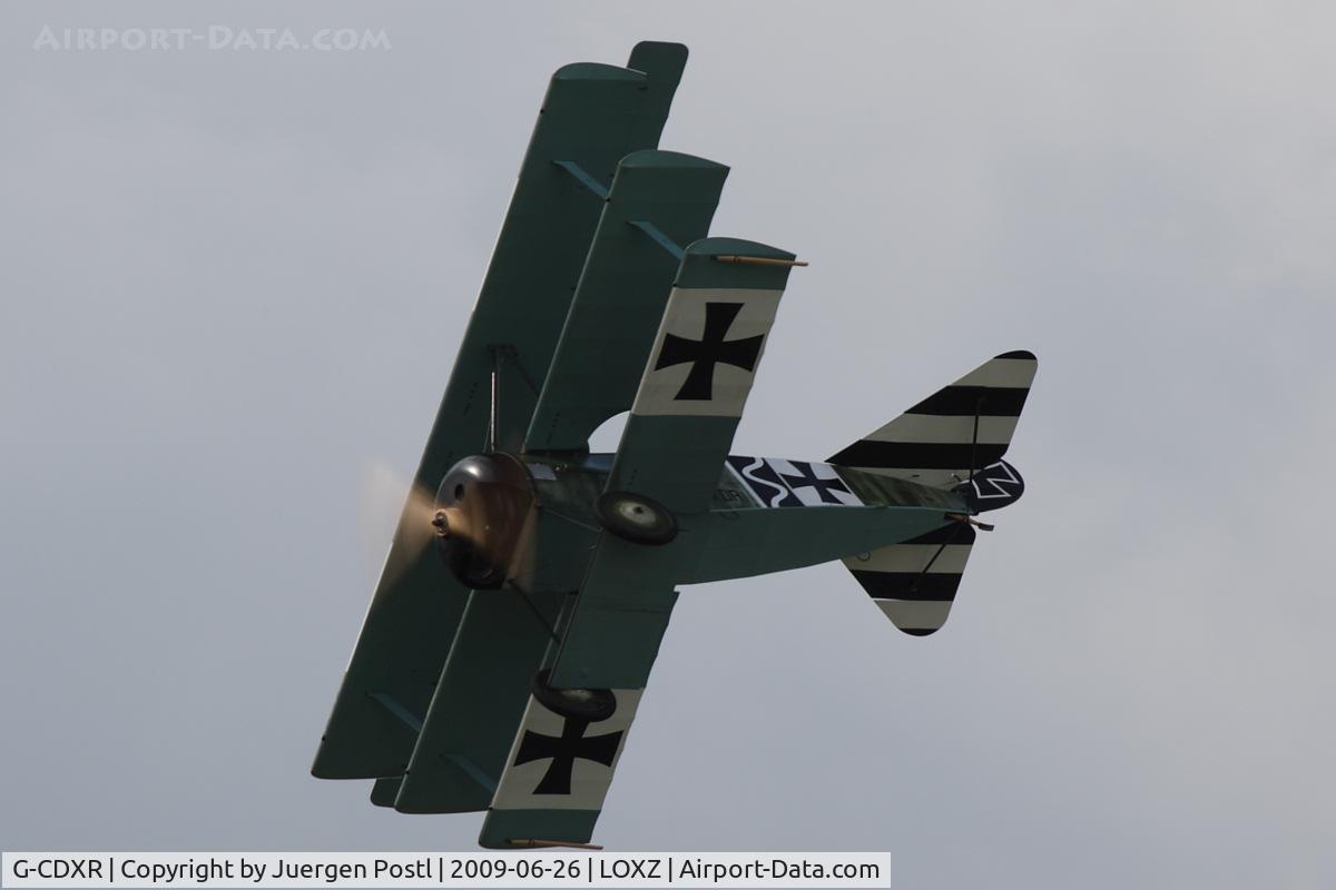 G-CDXR, 2006 Fokker Dr.1 Triplane Replica C/N PFA 238-14043, Fokker Dr. I
