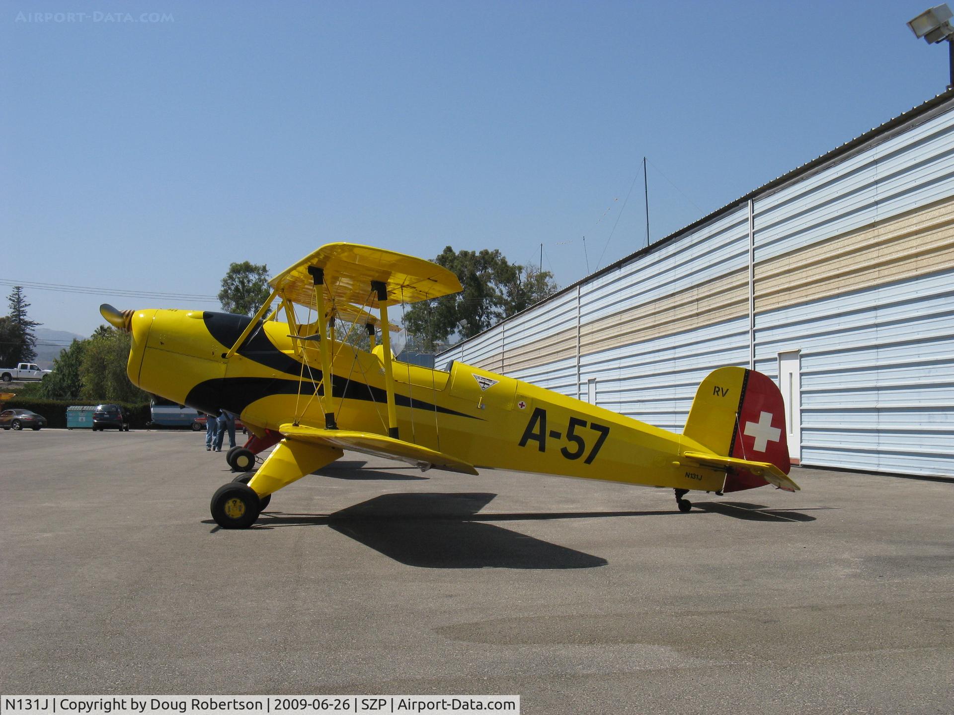 N131J, 1962 CASA 1-131 Jungmann C/N E3B-575, 1962 Bucker Jungmann C.A.S.A. 1.131, Hirth HM.504A 105 Hp inverted 4 cylinder air-cooled engine