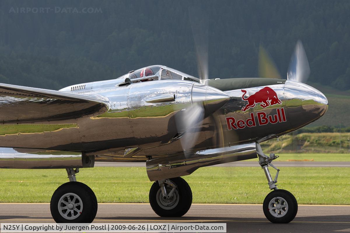 N25Y, 1944 Lockheed P-38L-5LO Lightning C/N AF44-53254, The Flying Bulls - Lockheed P-38L Lightning
