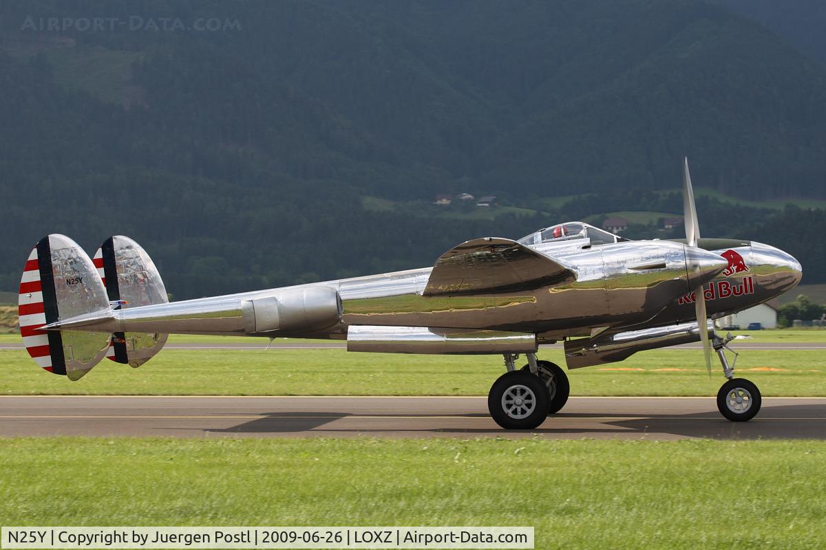 N25Y, 1944 Lockheed P-38L-5LO Lightning C/N AF44-53254, The Flying Bulls - Lockheed P-38L Lightning