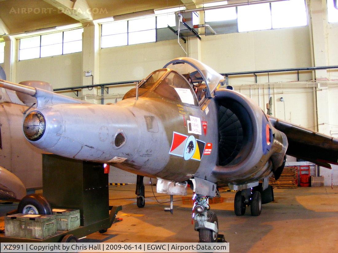 XZ991, 1981 British Aerospace Harrier GR.3 C/N 712214, Defence College of Aeronautical Engineering BAe Harrier GR3