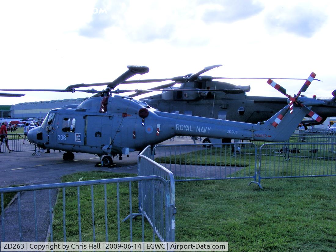 ZD263, 1983 Westland Lynx HAS.3S C/N 299, Static display at the Cosford Air Show