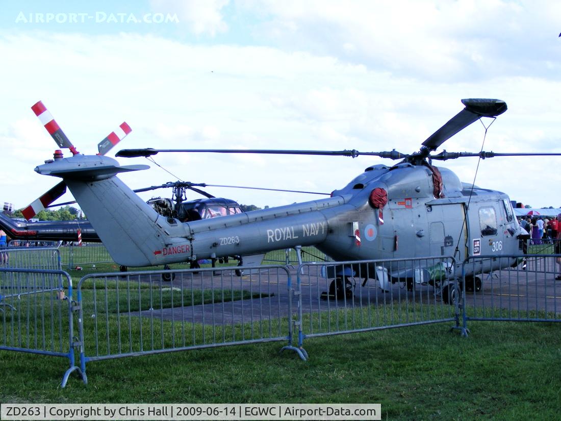 ZD263, 1983 Westland Lynx HAS.3S C/N 299, Static display at the Cosford Air Show