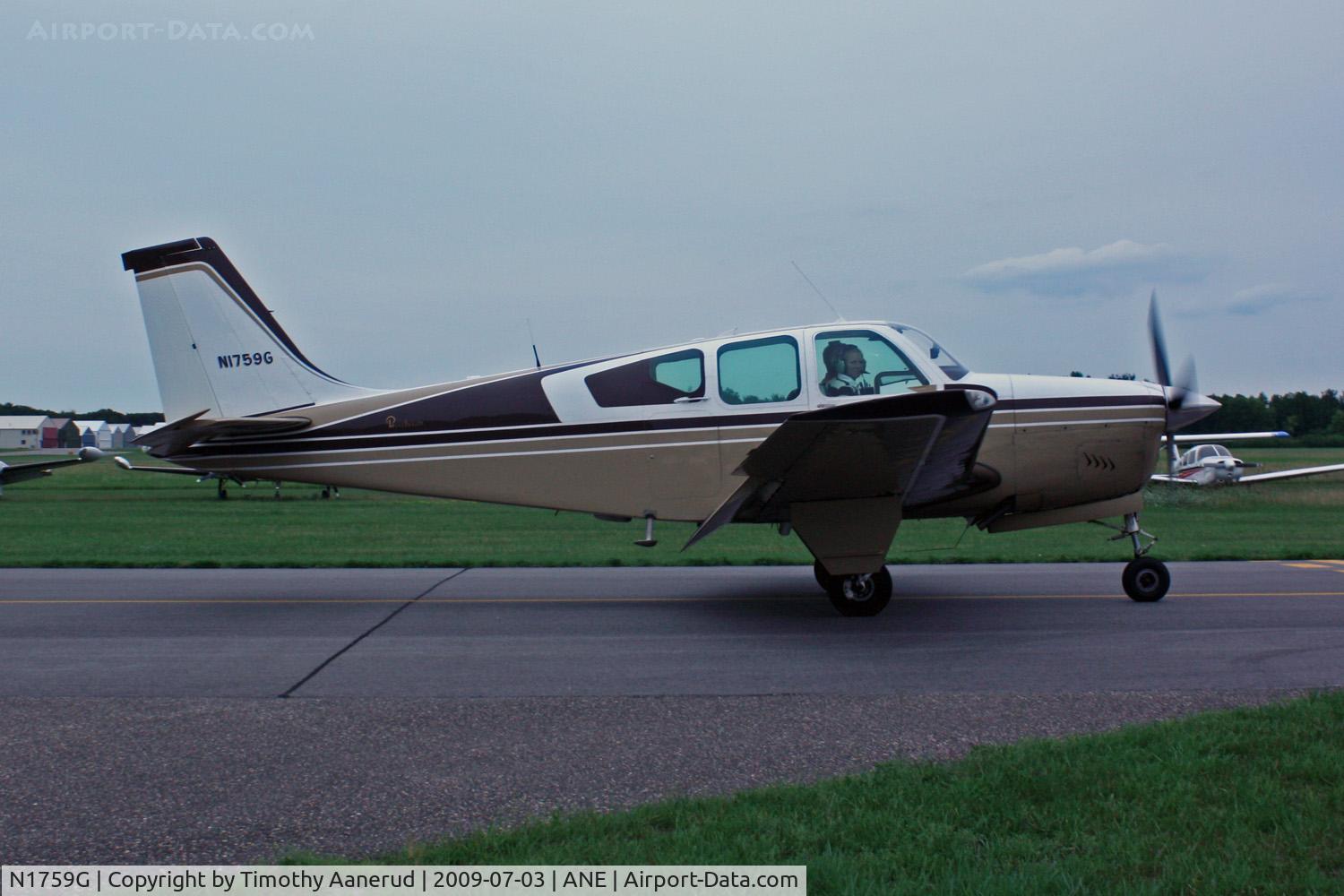 N1759G, 1962 Beech 35-B33 Debonair C/N CD-501, 1962 Beech 35-B33, c/n: CD-501