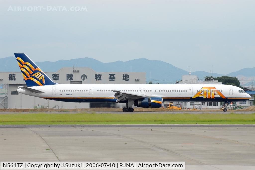 N561TZ, 2003 Boeing 757-33N C/N 33526, Charter flight for Japanese Self Defence Force from NKM to BKK