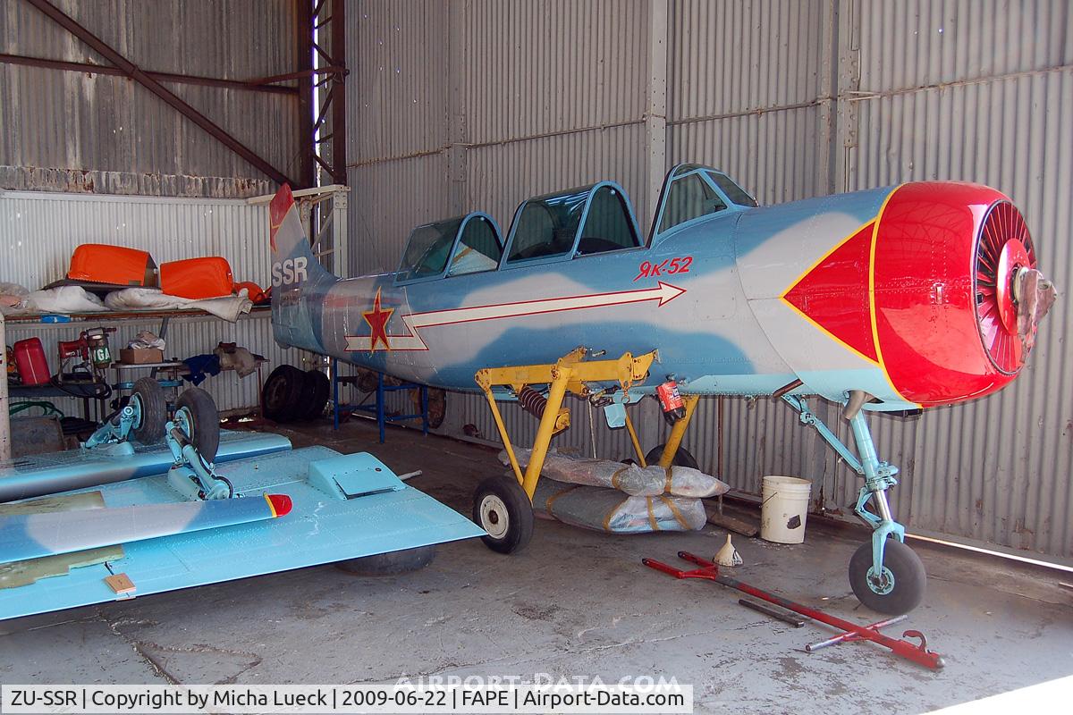 ZU-SSR, 1984 Yakovlev Yak-52 C/N 844814, At the SAAF Museum in Port Elizabeth