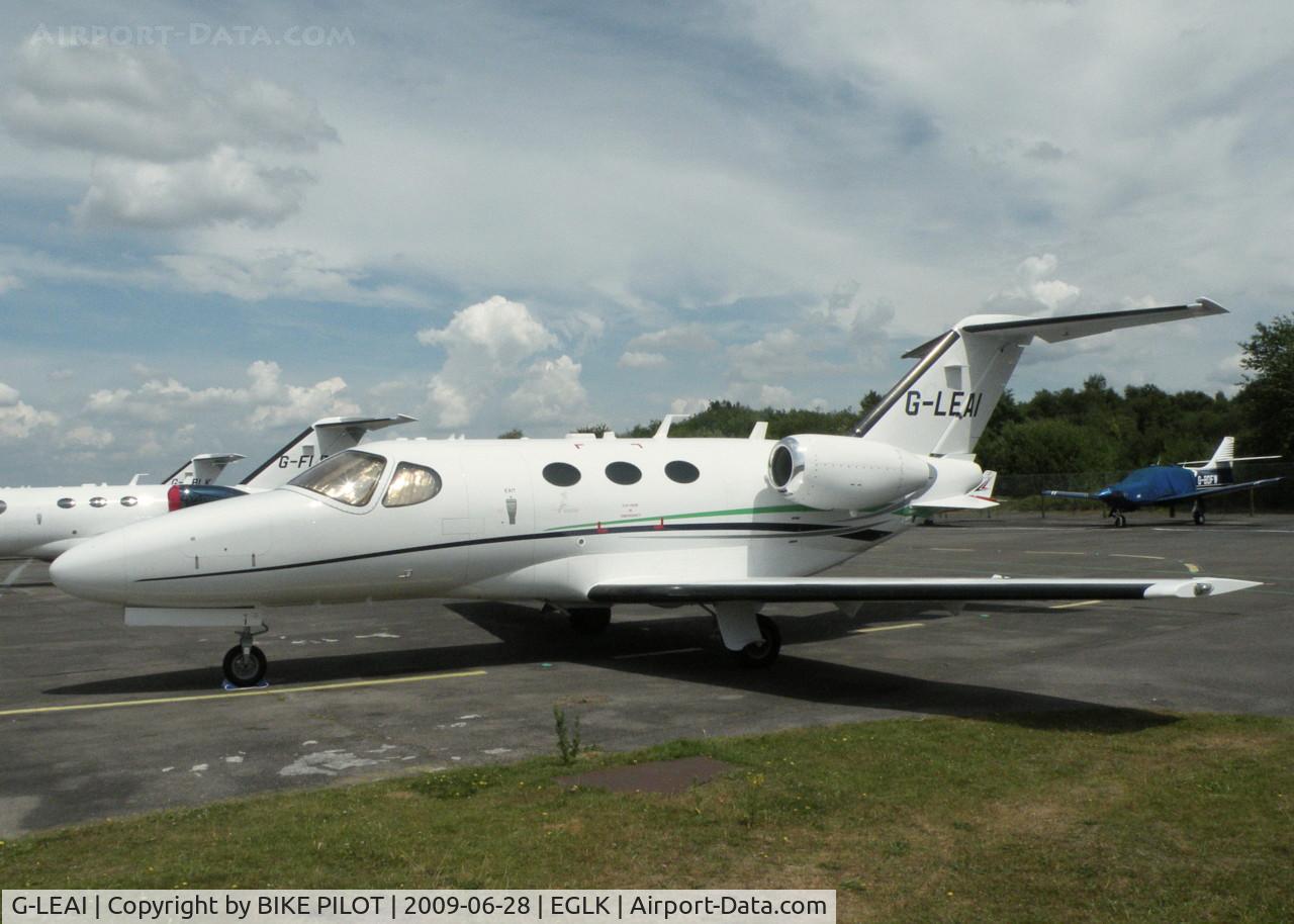 G-LEAI, 2007 Cessna 510 Citation Mustang Citation Mustang C/N 510-0052, CESSNA MUSTANG PARKED IN SLOT ONE