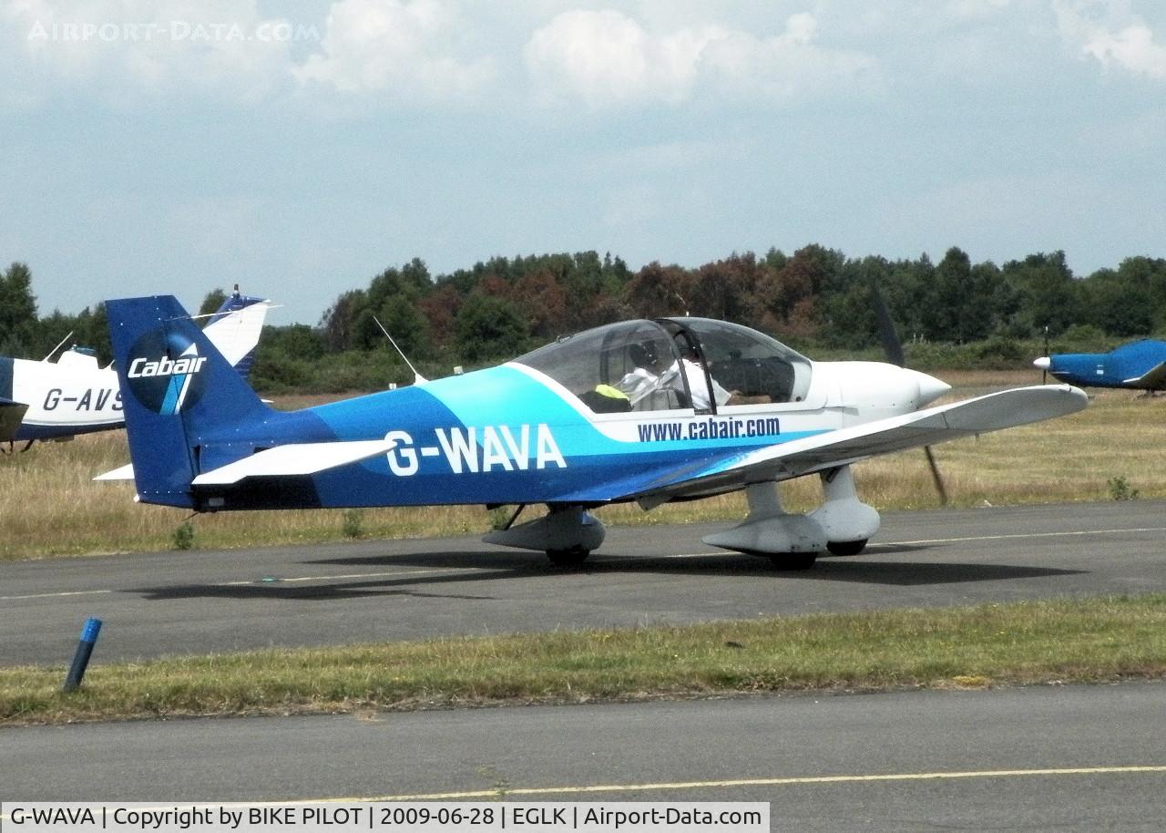 G-WAVA, 2000 Robin HR-200-120B C/N 352, EX-WELLESBOURNE AVIATION NOW CARRYING CABAIR TITLES
