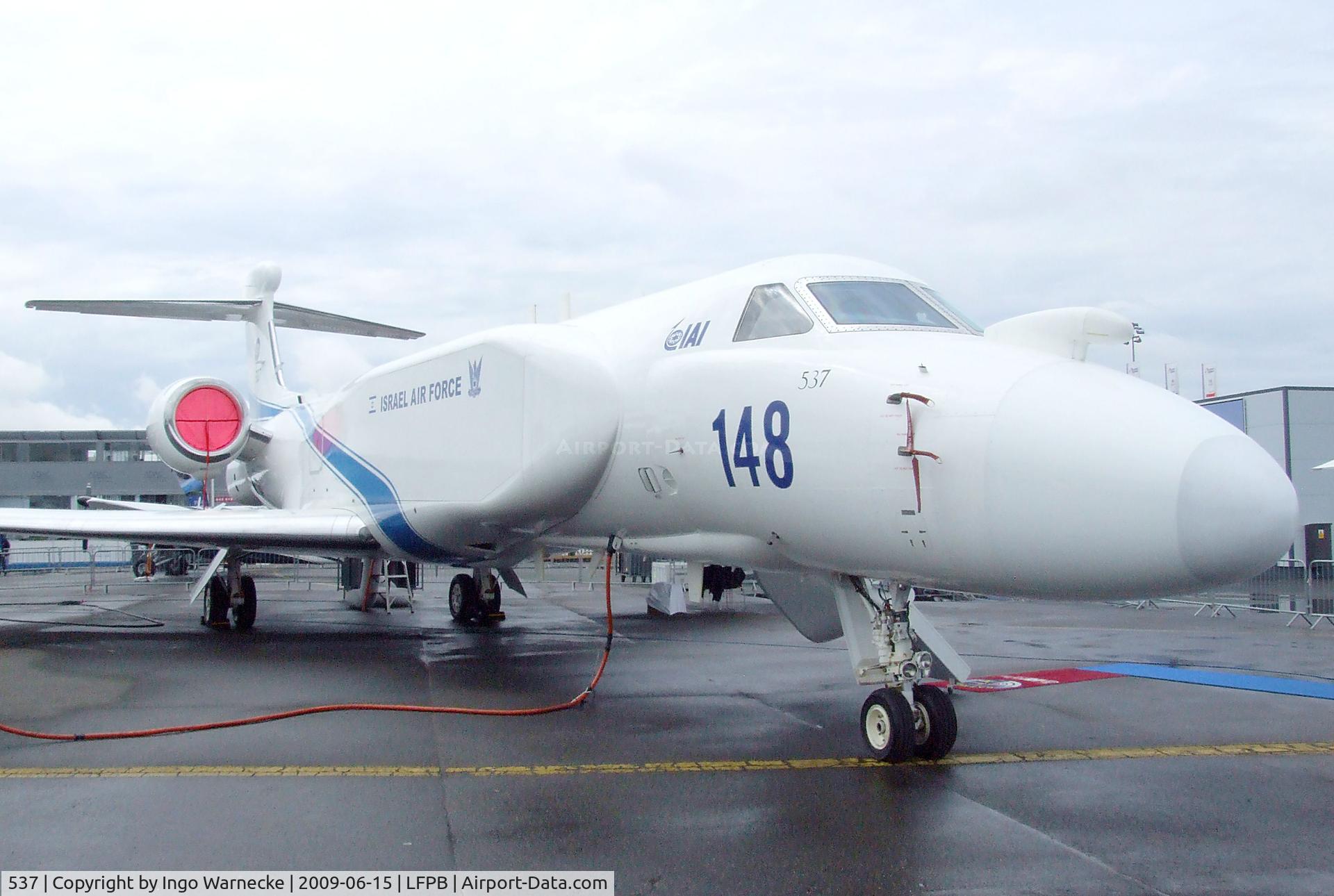 537, 2004 Gulfstream Aerospace GV SP (G550) C/N 5037, Gulfstream G550 Nachshon Aitam of the Israel Air Force at the Aerosalon 2009, Paris