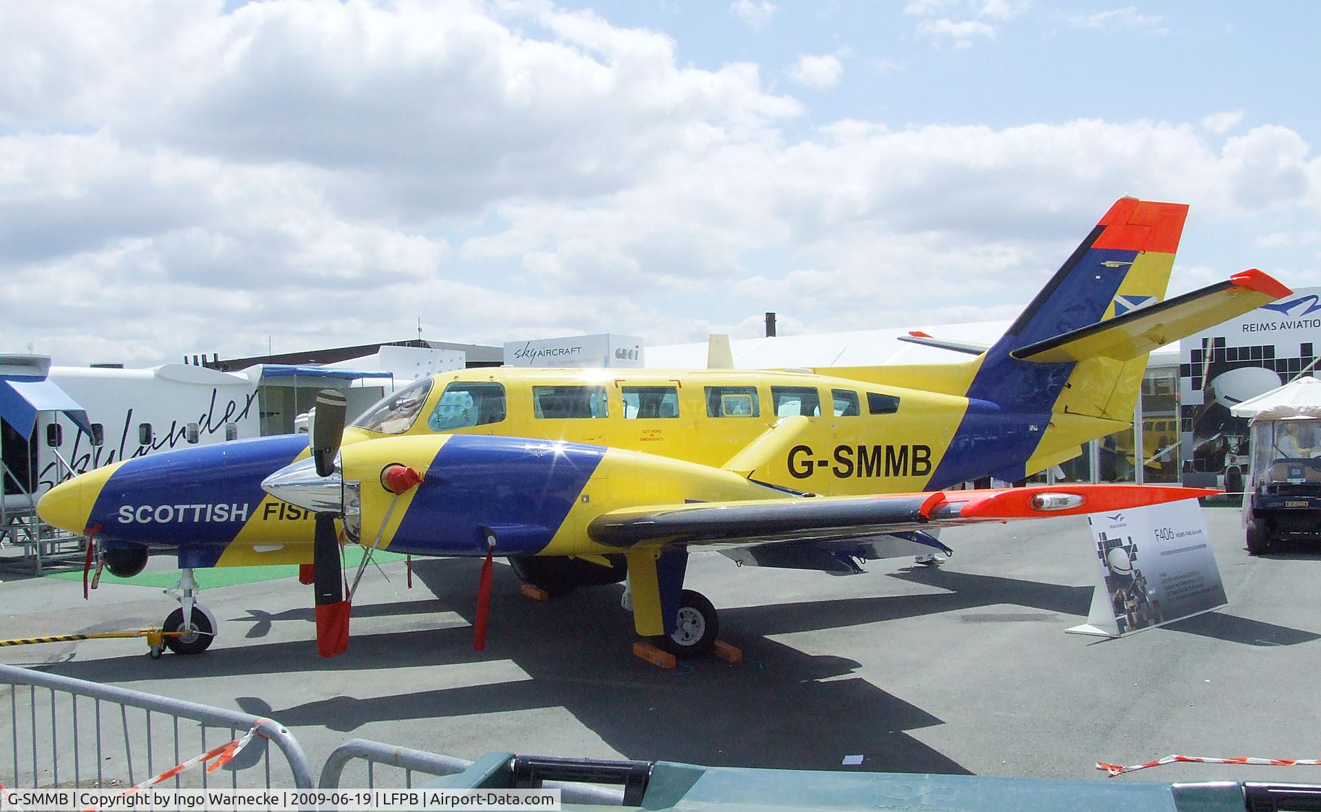 G-SMMB, 2008 Reims Cessna F406 Caravan II C/N F406-0095, Reims / Cessna F406 Caravan II of the Scottish Environmental and Rural Affairs Dept (Fisheries Protection) at the Aerosalon 2009, Paris