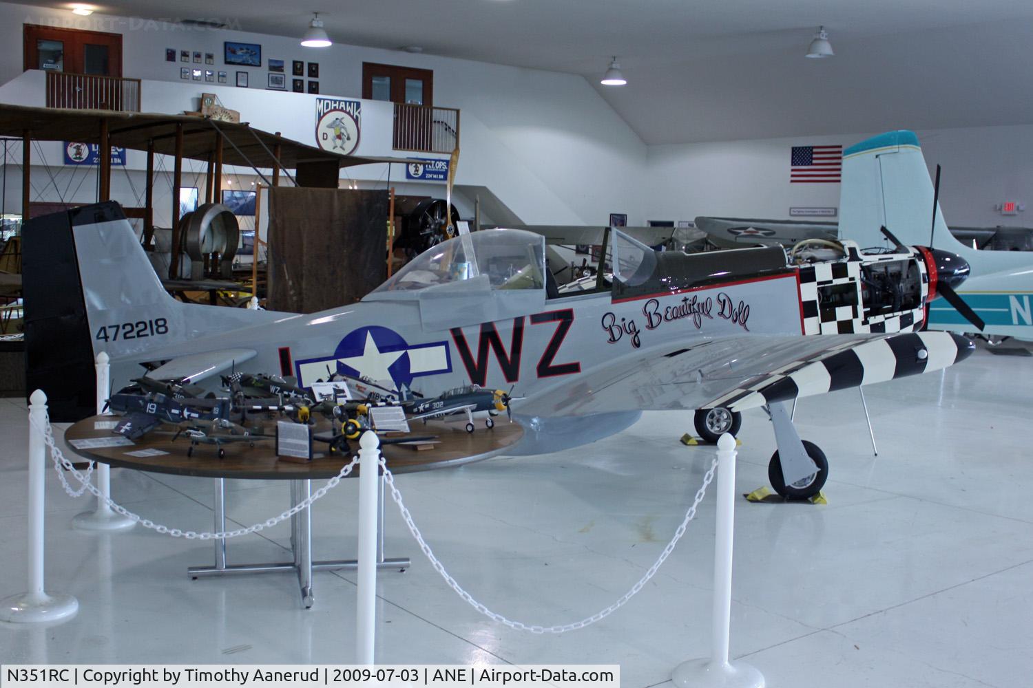 N351RC, 1951 Commonwealth CA-18 Mustang 22 (P-51D) C/N CACM-192-1517, American Wings Museum